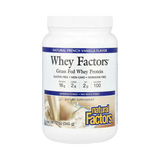 Natural Factors, Whey Factors, Grass Fed Whey Protein, Natural French Vanilla, 12 Oz