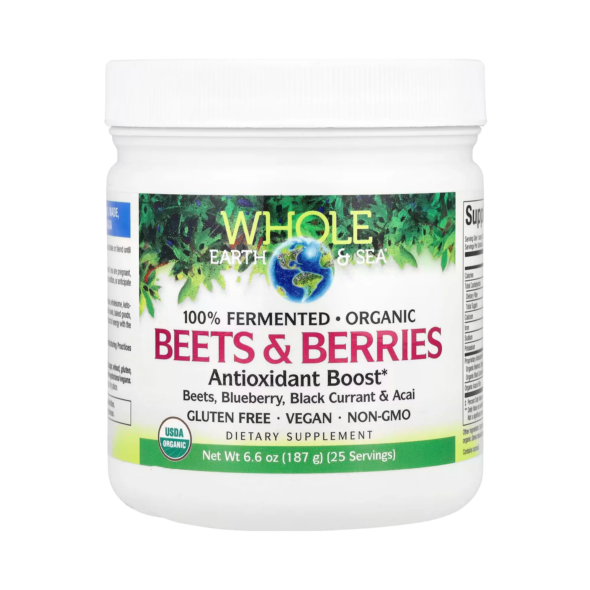 Natural Factors, Whole Earth & Sea, Beets & Berries, 6.6 Oz
