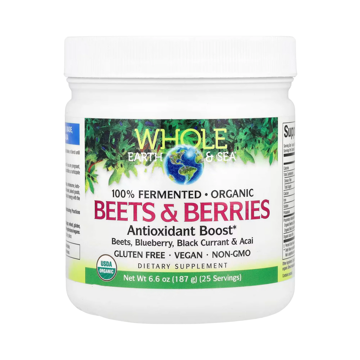 Natural Factors, Whole Earth & Sea, Beets & Berries, 6.6 Oz