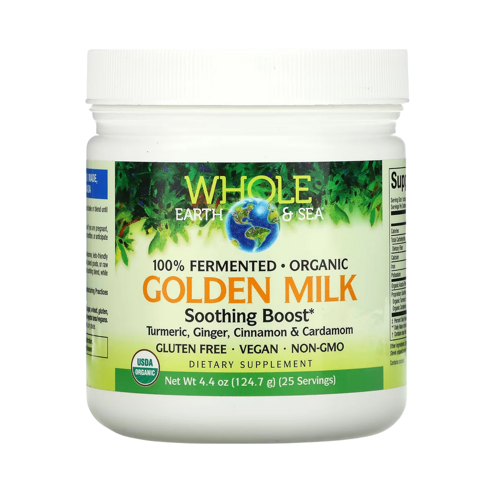 Natural Factors, Whole Earth & Sea, Golden Milk Soothing Boost, 4.4 Oz