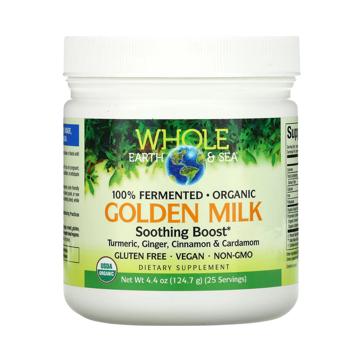 Natural Factors, Whole Earth & Sea, Golden Milk Soothing Boost, 4.4 Oz