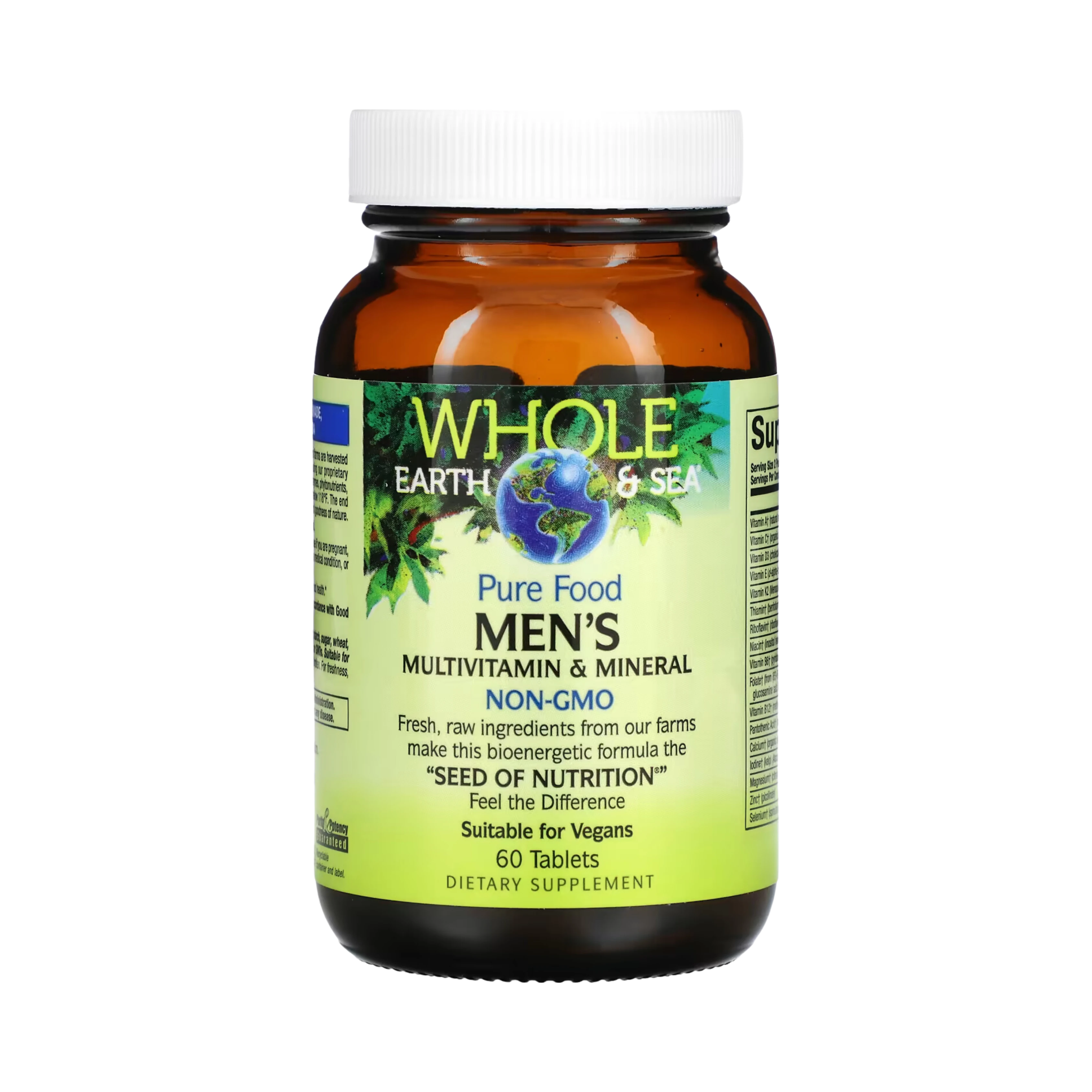 Natural Factors, Whole Earth & Sea, Men's Multivitamin & Mineral, 60 Tablets