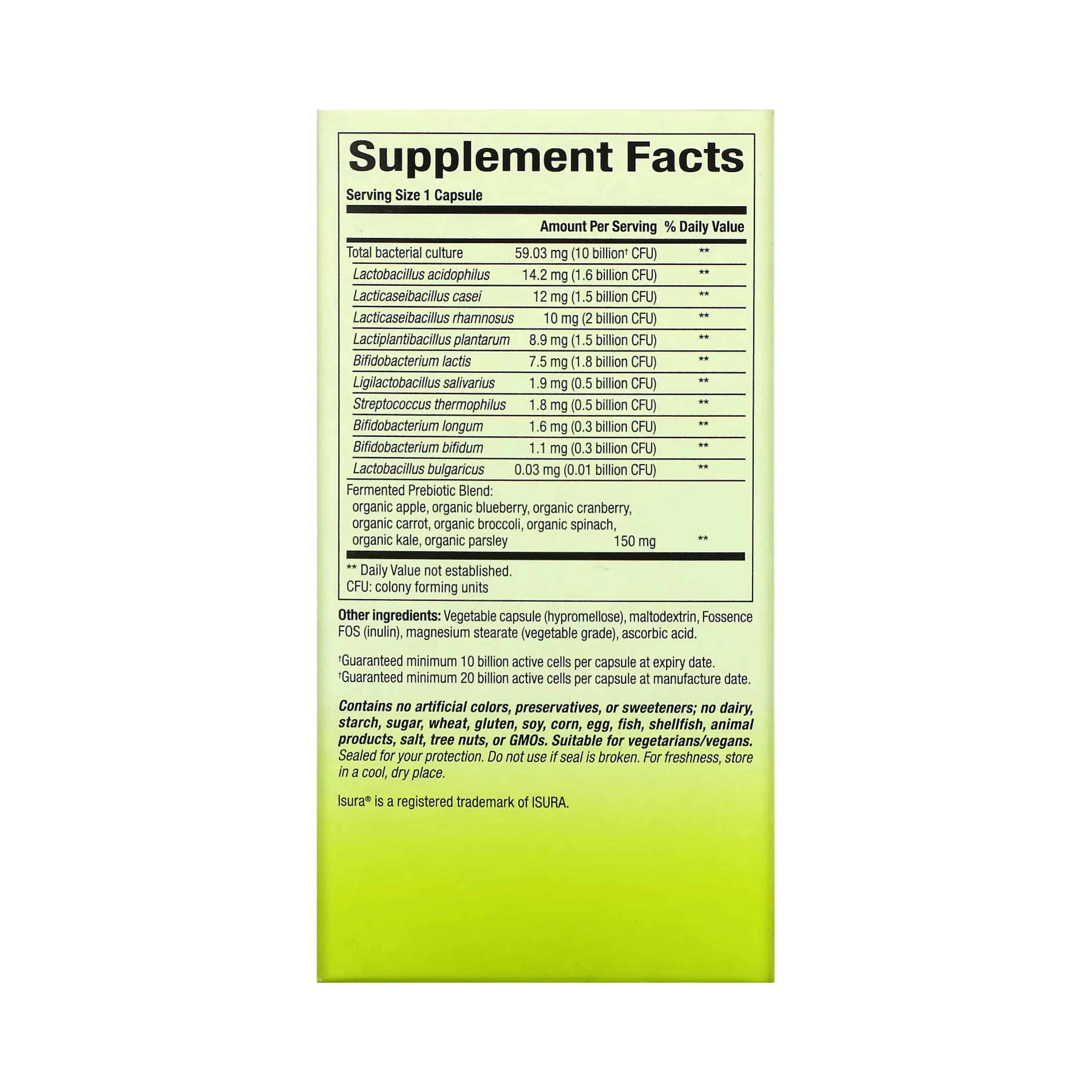 Natural Factors, Whole Earth & Sea, Whole Food Synbiotic Pre+Probiotic, 10 Billion, 60 Vegetarian Capsules