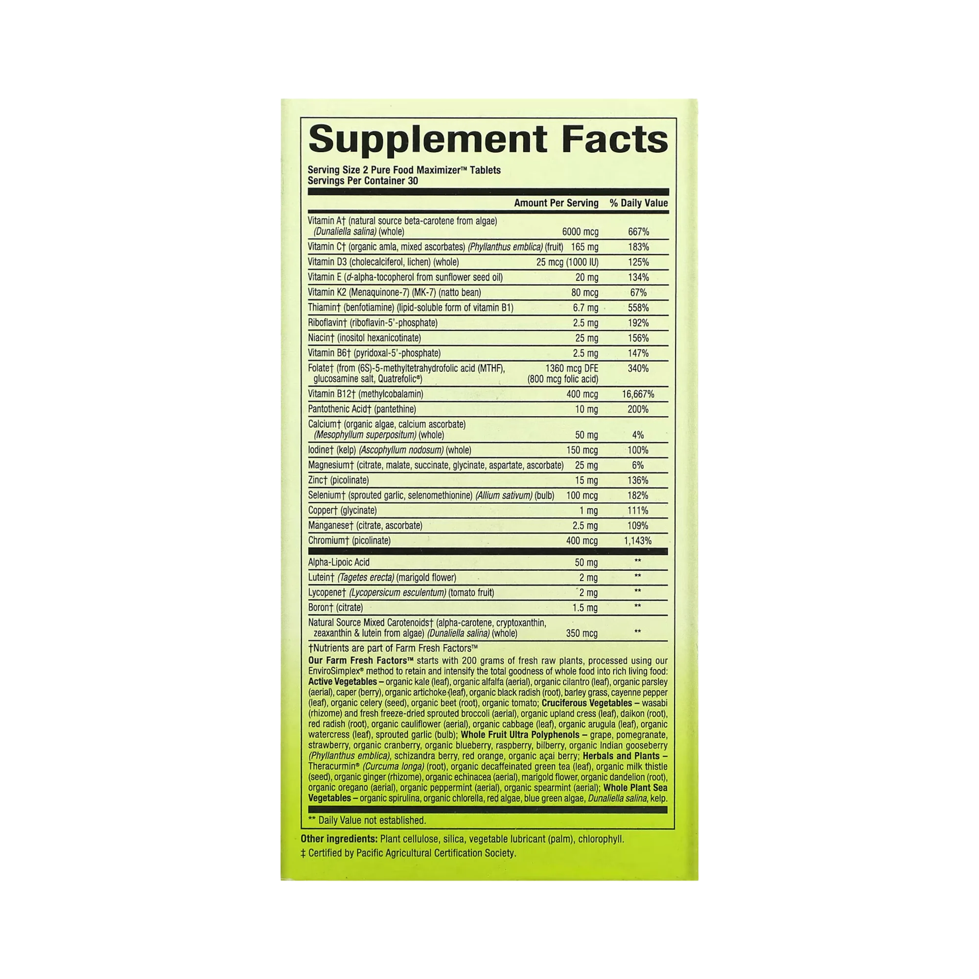 Natural Factors, Whole Earth & Sea, Women's 50+ Multivitamin & Mineral, 60 Tablets