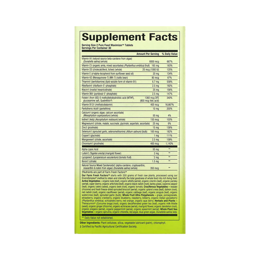 Natural Factors, Whole Earth & Sea, Women's 50+ Multivitamin & Mineral, 60 Tablets