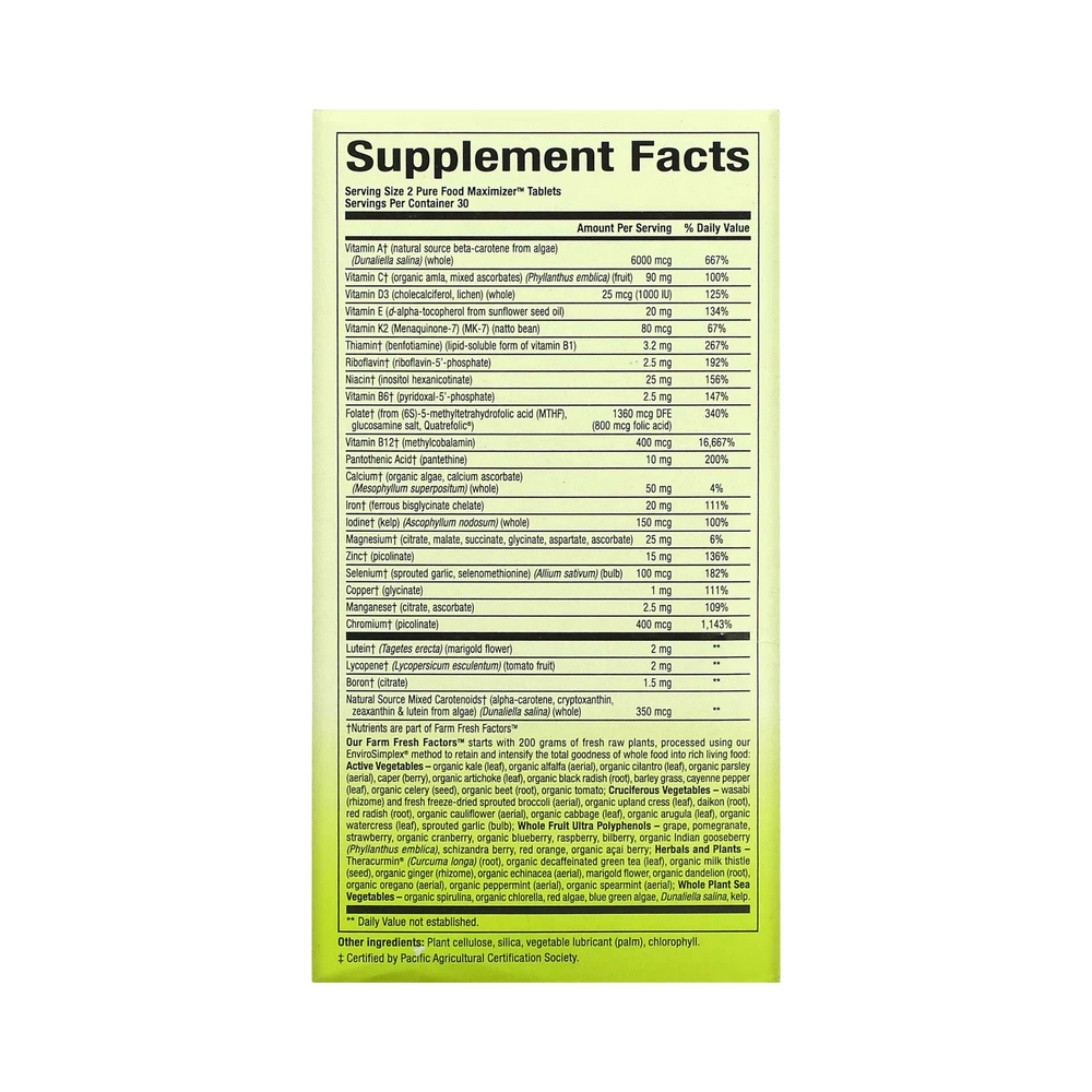 Natural Factors, Whole Earth & Sea, Women's Multivitamin & Mineral, 60 Tablets