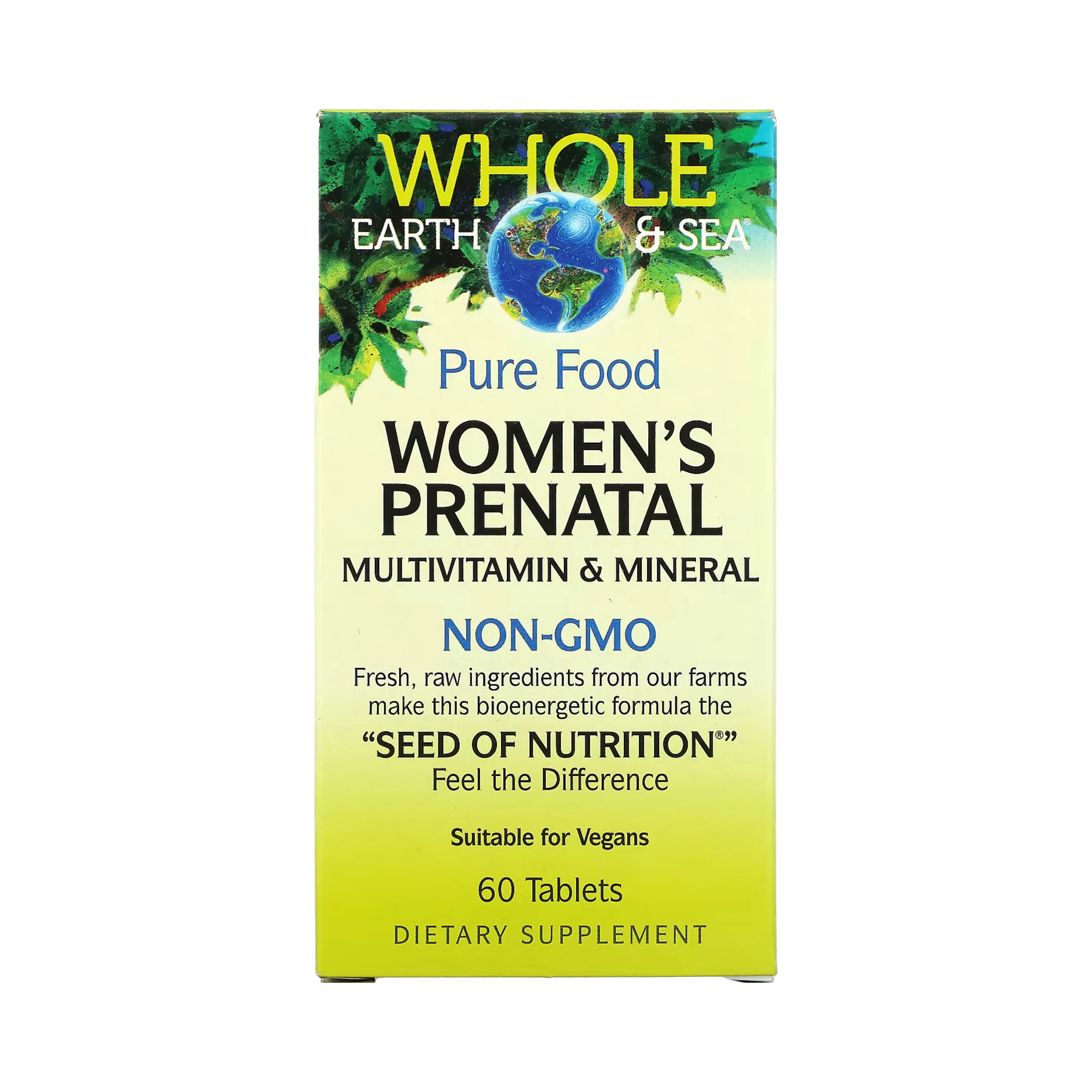 Natural Factors, Whole Earth & Sea, Women's Prenatal Multivitamin & Mineral, 60 Tablets