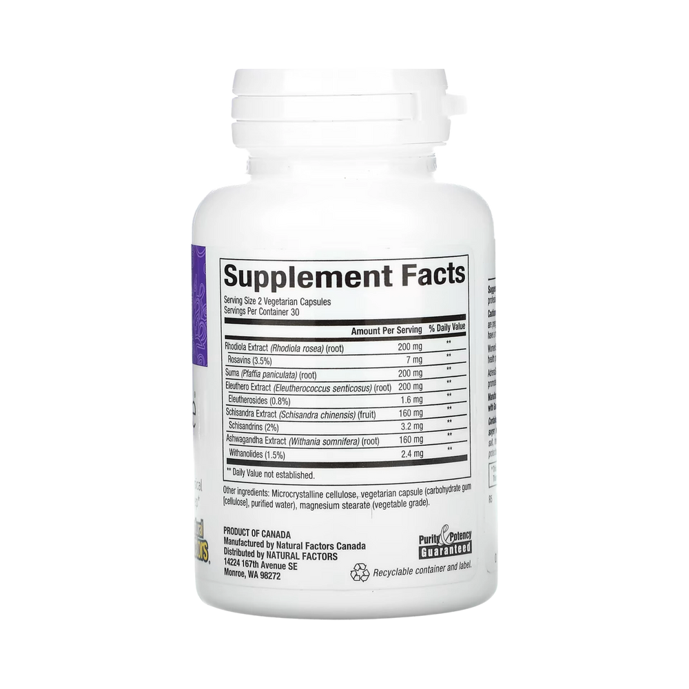 Natural Factors, Womensense, AdrenaSense, Adrenal Formula, 60 Vegetarian Capsules
