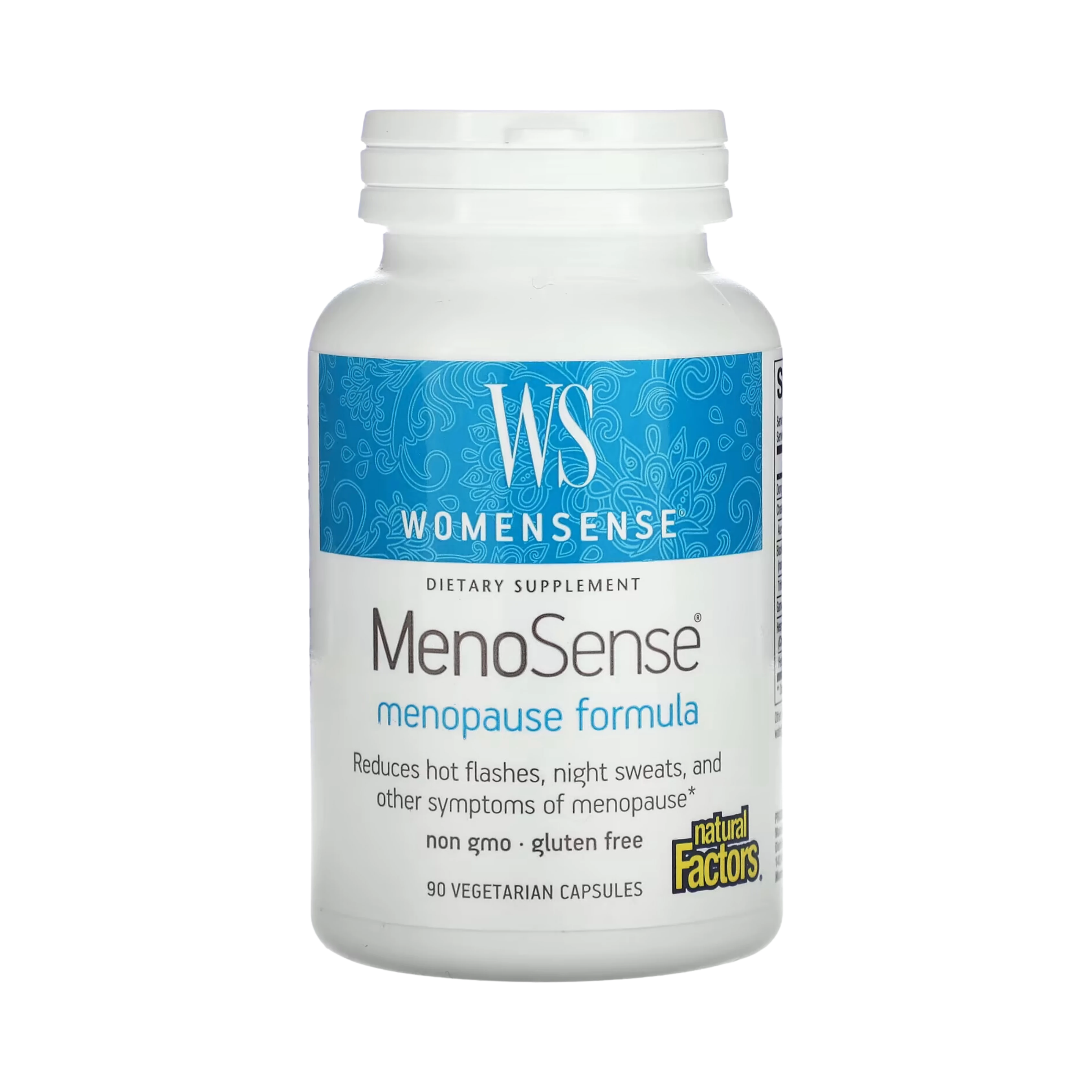 Natural Factors, WomenSense, MenoSense, Menopause Formula, 90 Vegetarian Capsules