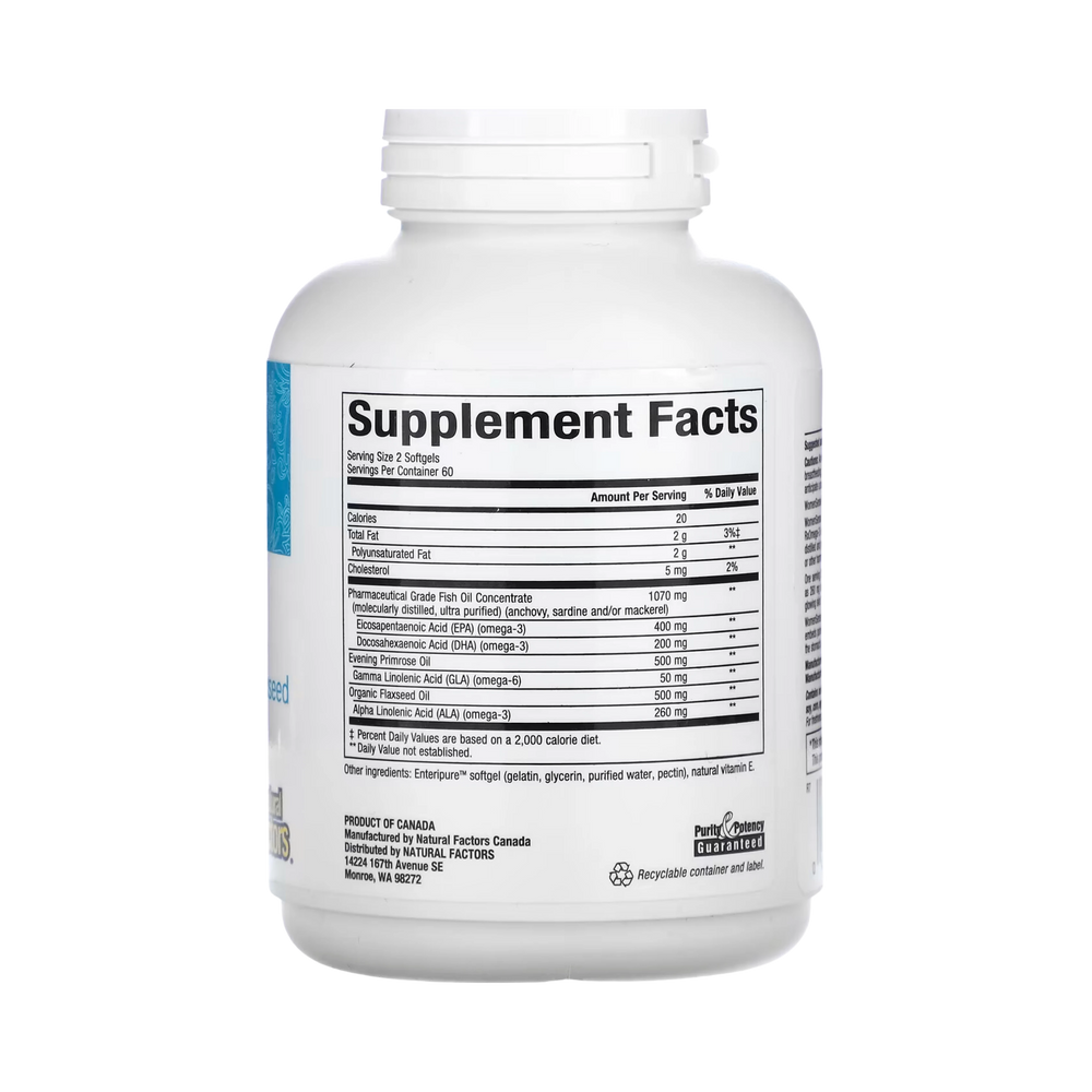 Natural Factors, WomenSense, RxOmega-3, 120 Enteripure Softgels