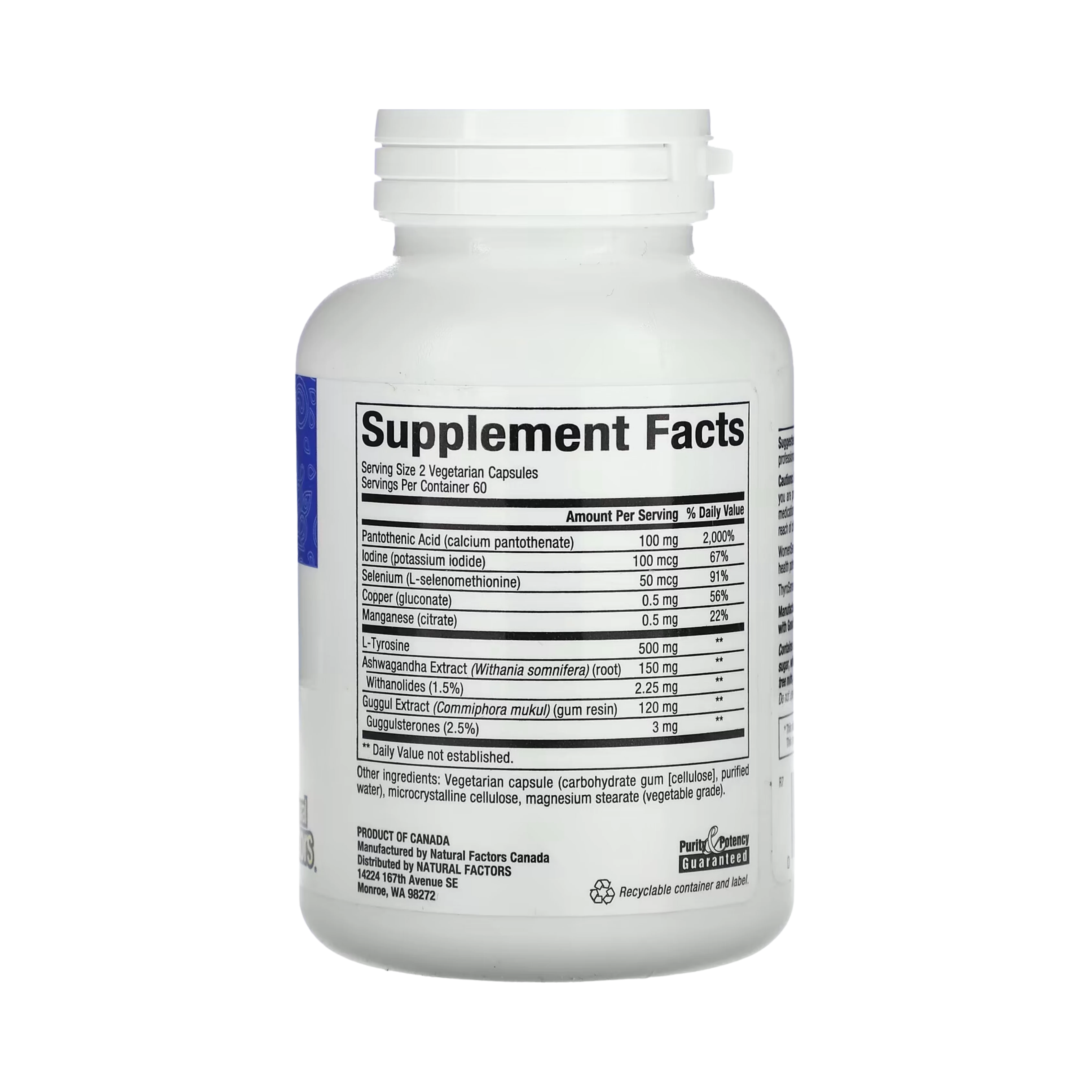 Natural Factors, WomenSense, ThyroSense, Thyroid Formula, 120 Vegetarian Capsules
