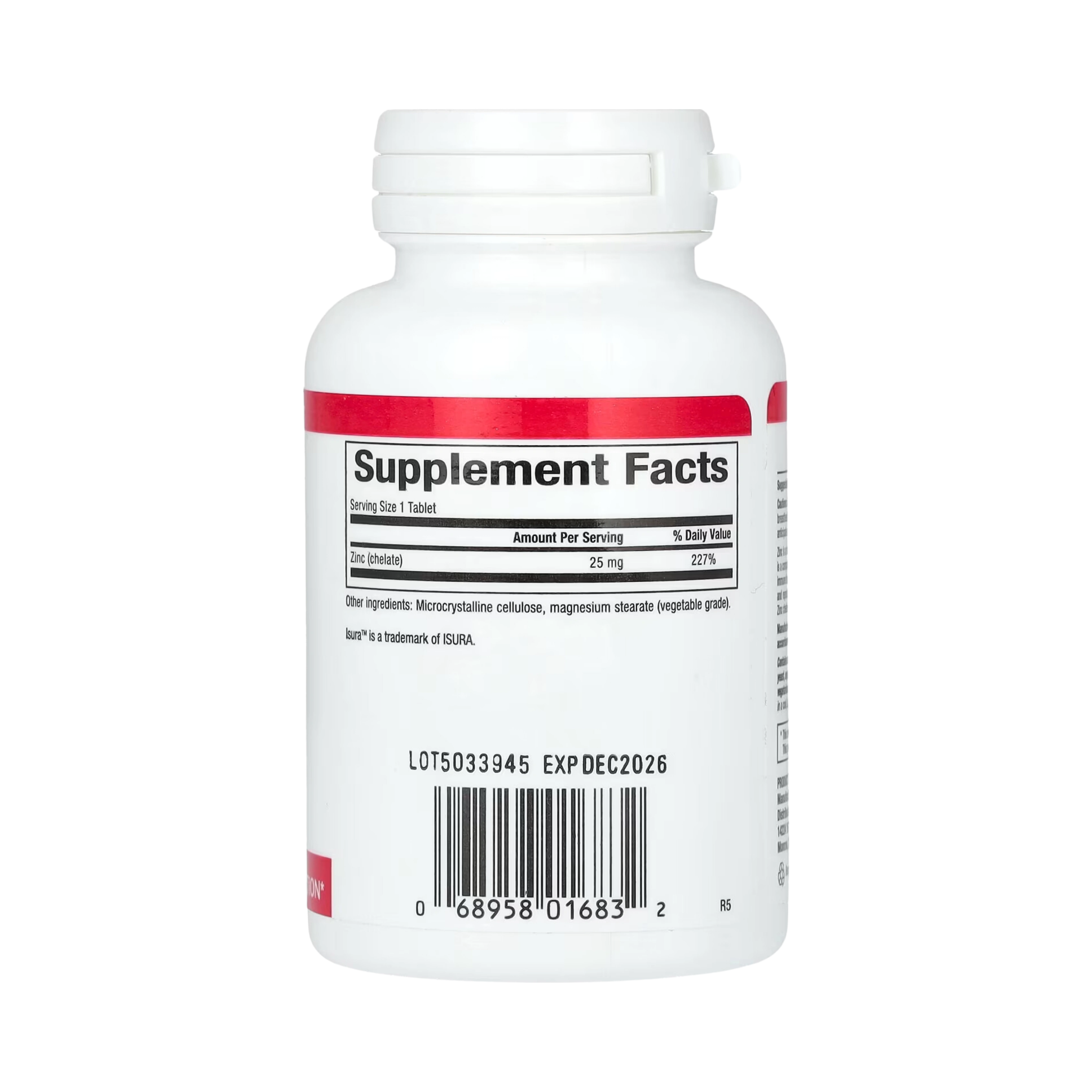 Natural Factors, Zinc Chelate, 25 Mg, 90 Tablets