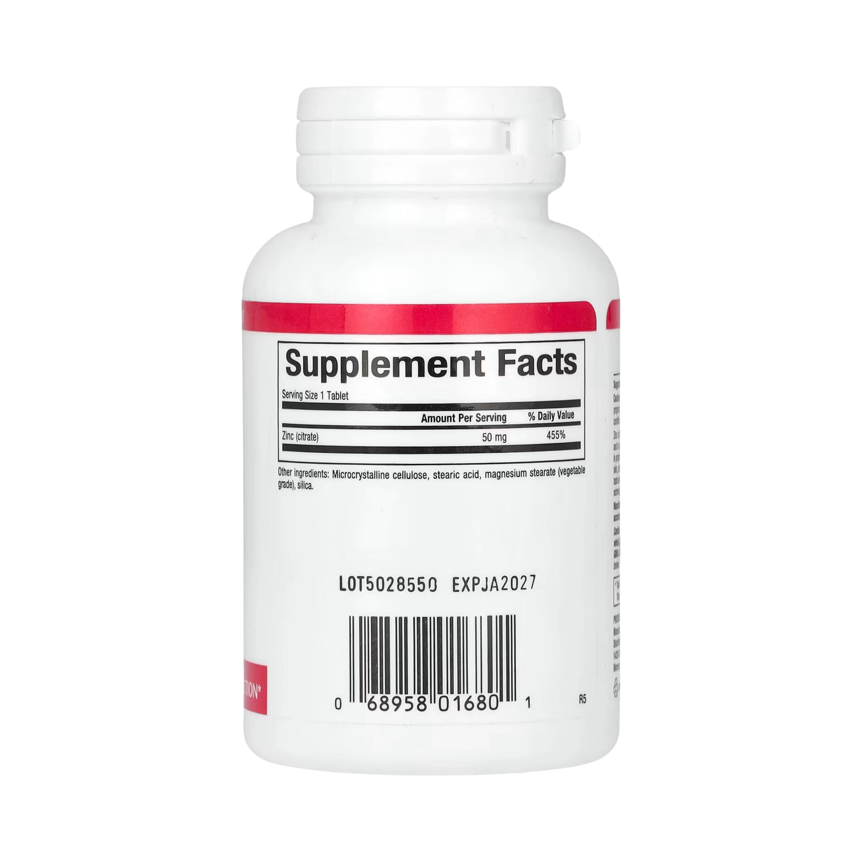 Natural Factors, Zinc Citrate, 50 Mg, 90 Tablets