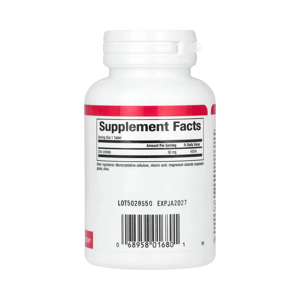 Natural Factors, Zinc Citrate, 50 Mg, 90 Tablets