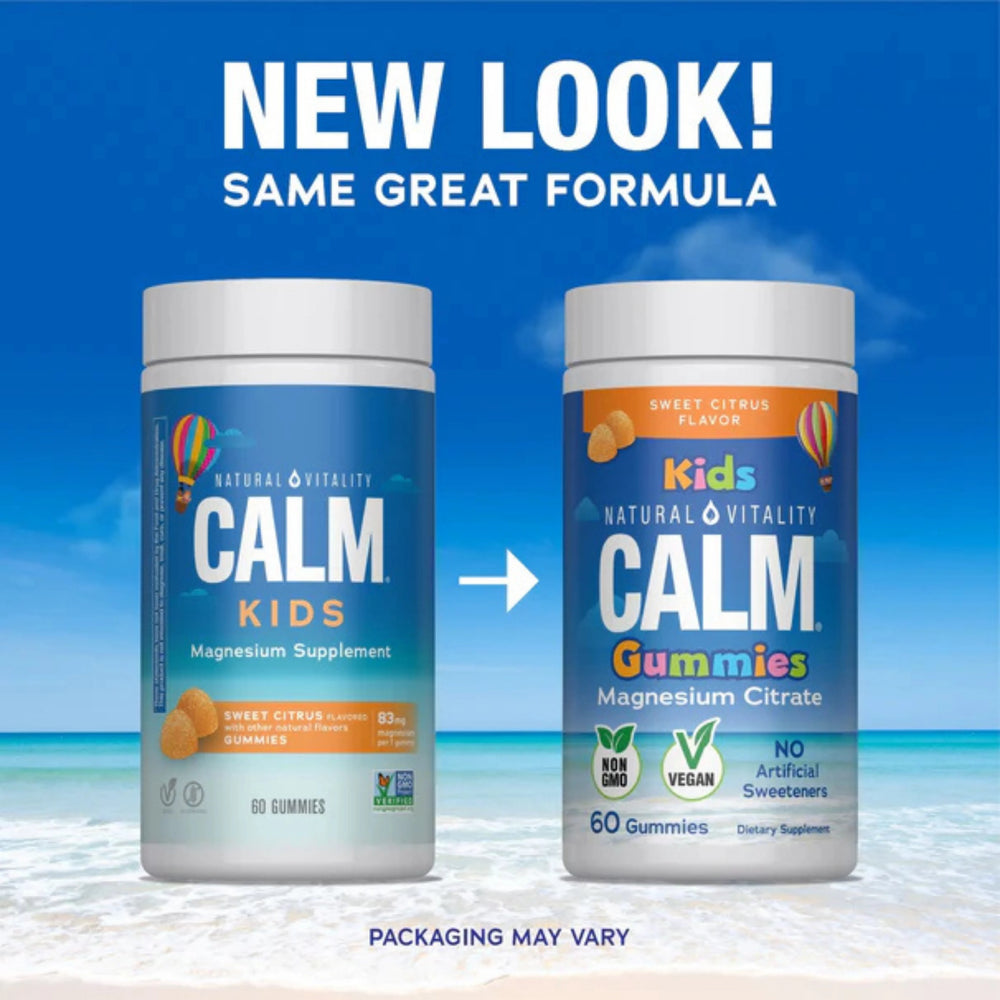 Natural Vitality, CALM Kids, Magnesium Citrate, Sweet Citrus, 60 Gummies