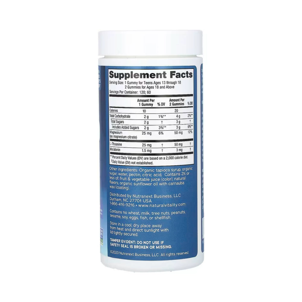 Natural Vitality, Sleep Gummies, Blueberry Pomegranate, 120 Gummies