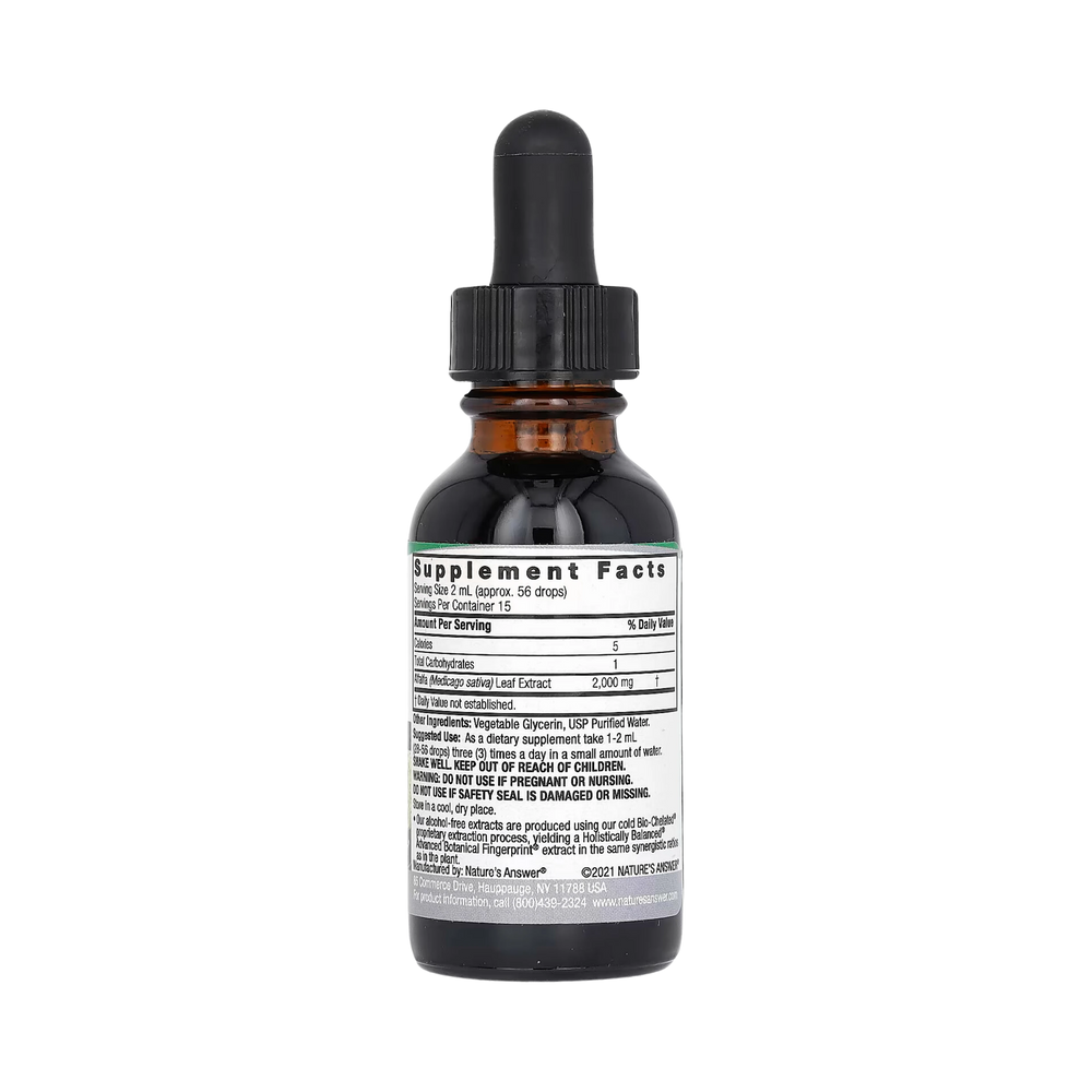 Nature's Answer - Alfalfa, Alcohol-Free, 1 OZ