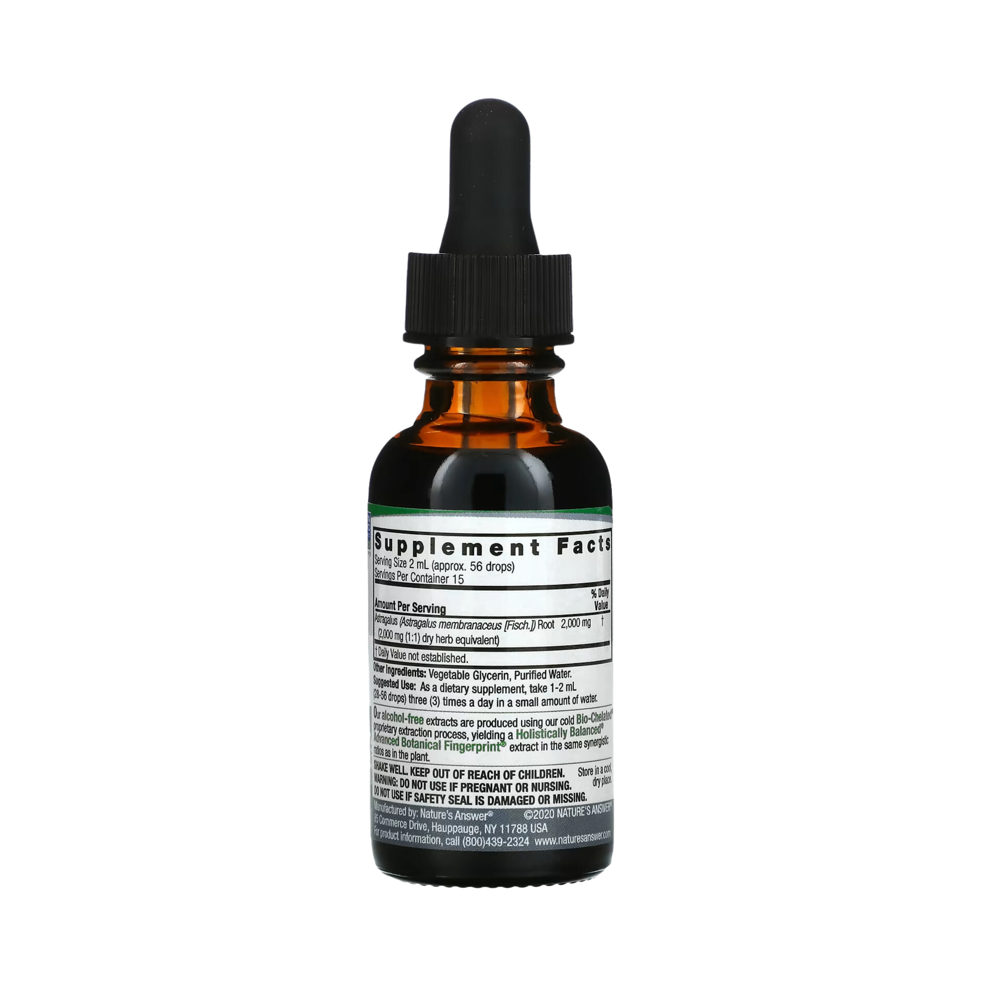 Nature’s Answer - Astragalus Alcohol Free Extract, 1 Oz