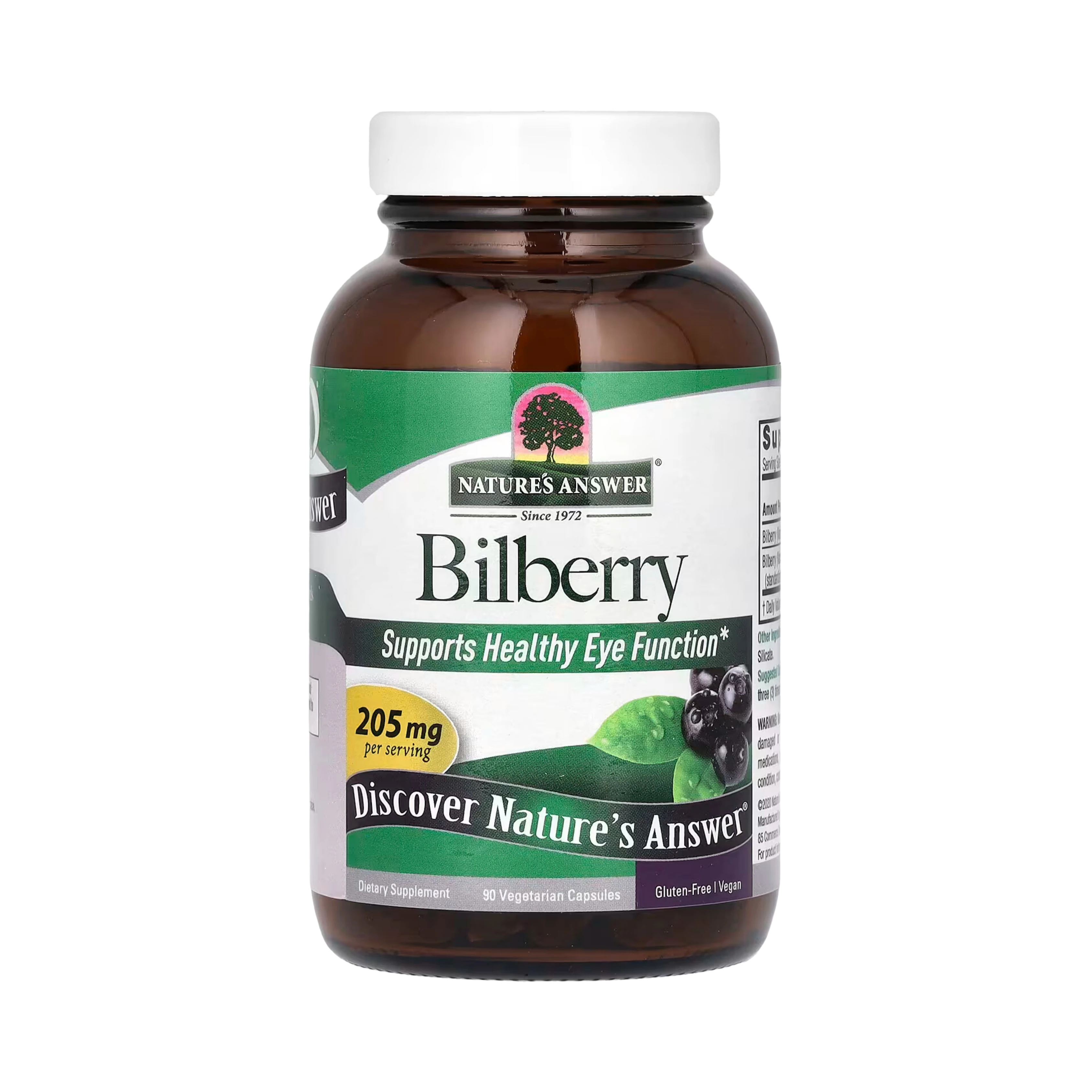 Nature’s Answer - Bilberry Standardized, 90 Capsules