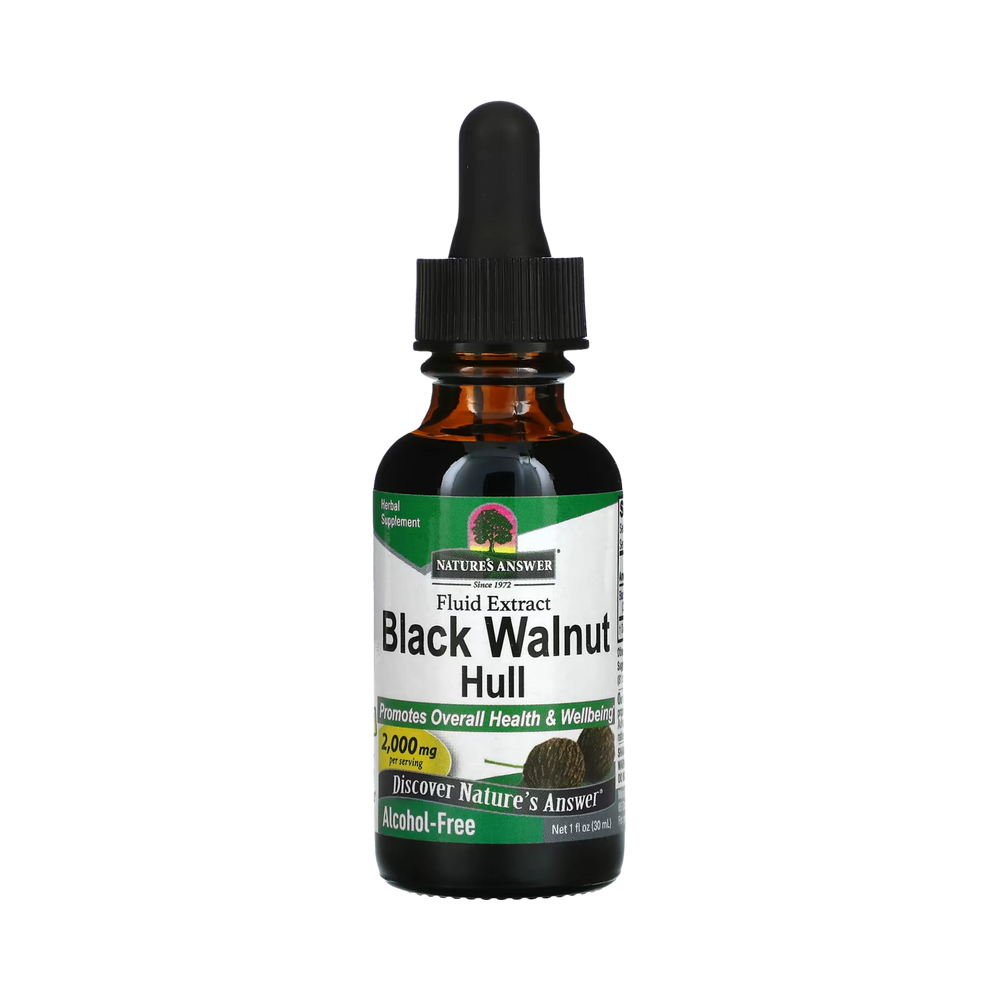 Nature’s Answer - Black Walnut Hull, Fluid Extract, Alcohol-Free, 2,000 mg, 1 fl oz