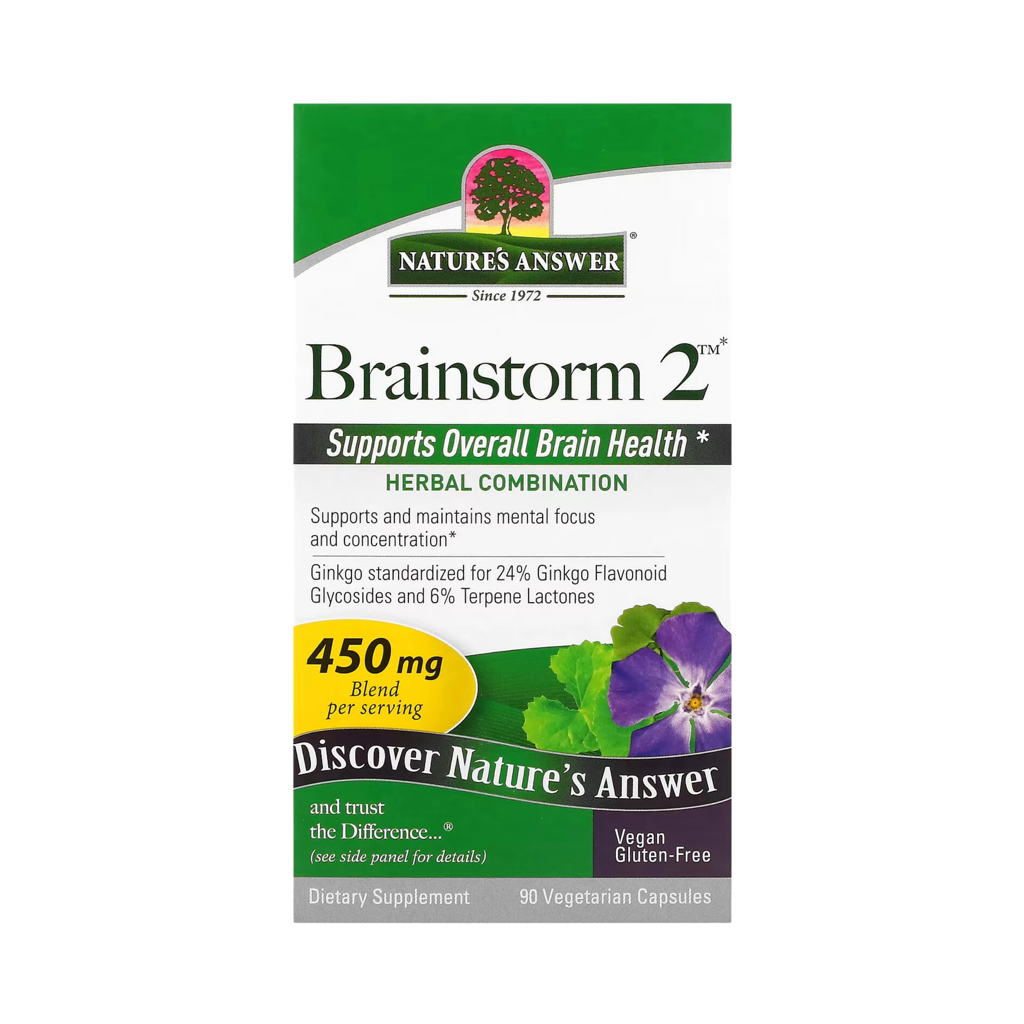 Nature’s Answer - Brainstorm 2, 90 Capsules