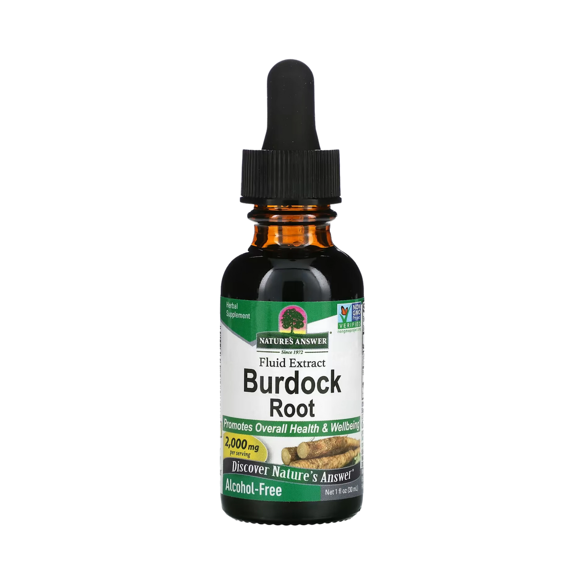 Nature’s Answer - Burdock Root Alcohol Free Extract, 1 Oz