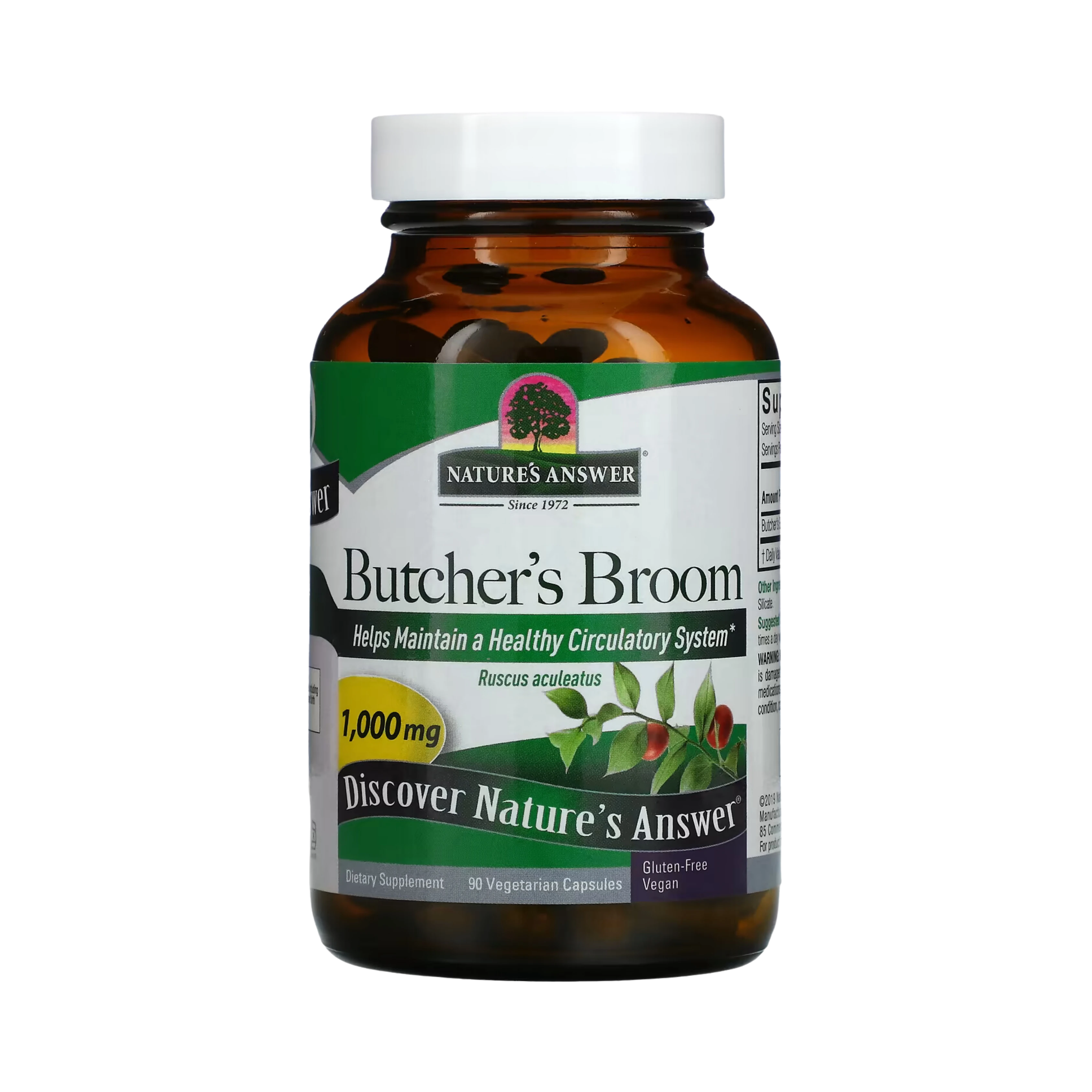 Nature’s Answer - Butchers Broom Root, 90 Capsules