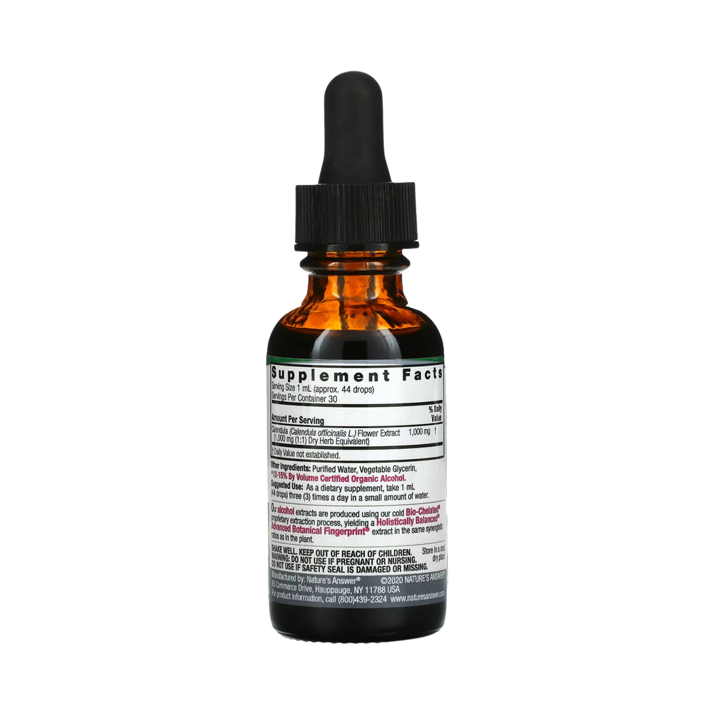 Nature’s Answer, Calendula Flowers Extract, 1 Oz