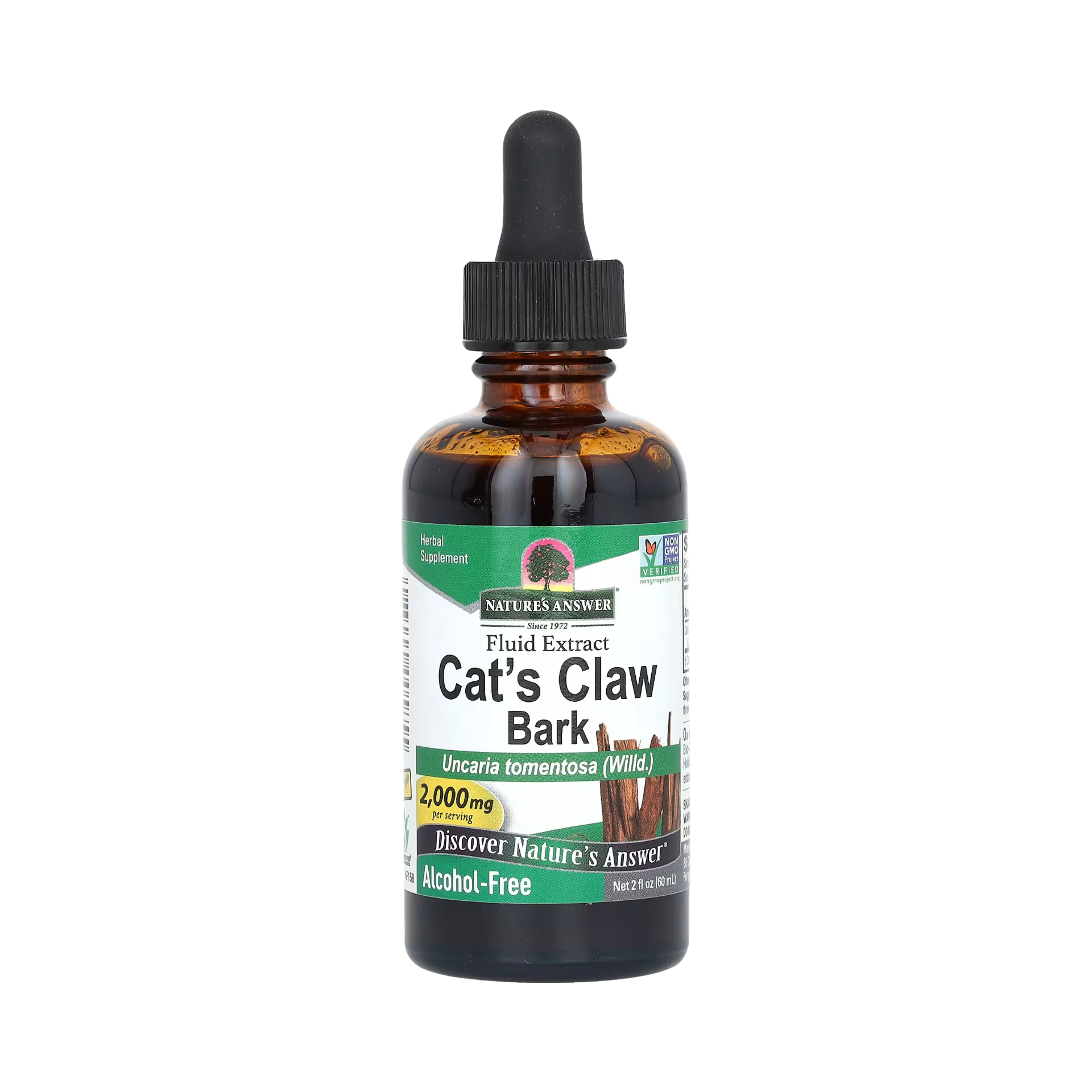 Nature's Answer - Cat's Claw Extract, No Alcohol, 2 OZ