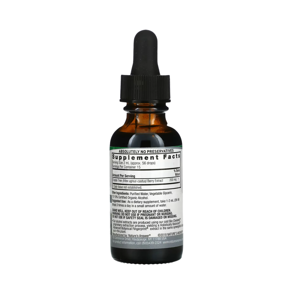 Nature’s Answer, Chaste Berry Vitex Extract, 1 Oz