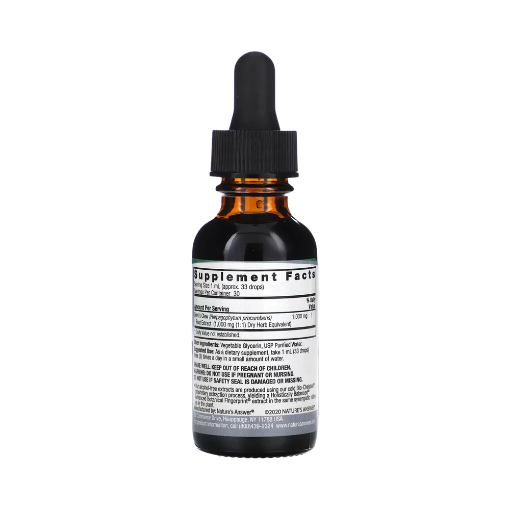 Nature’s Answer - Devil's Claw Alcohol Free Extract, 1 Oz