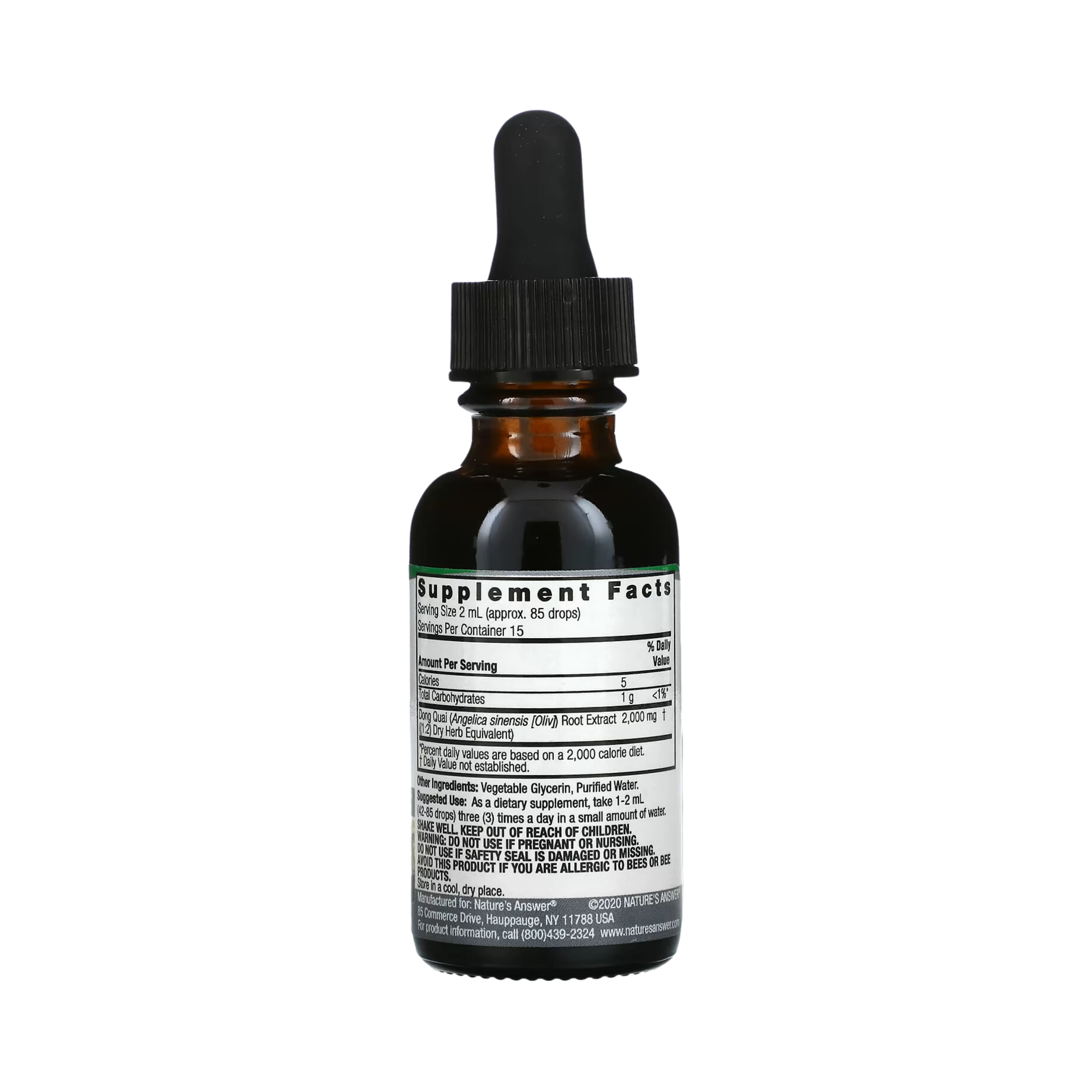 Nature’s Answer - Dong Quai Alcohol Free Extract, 1 Oz