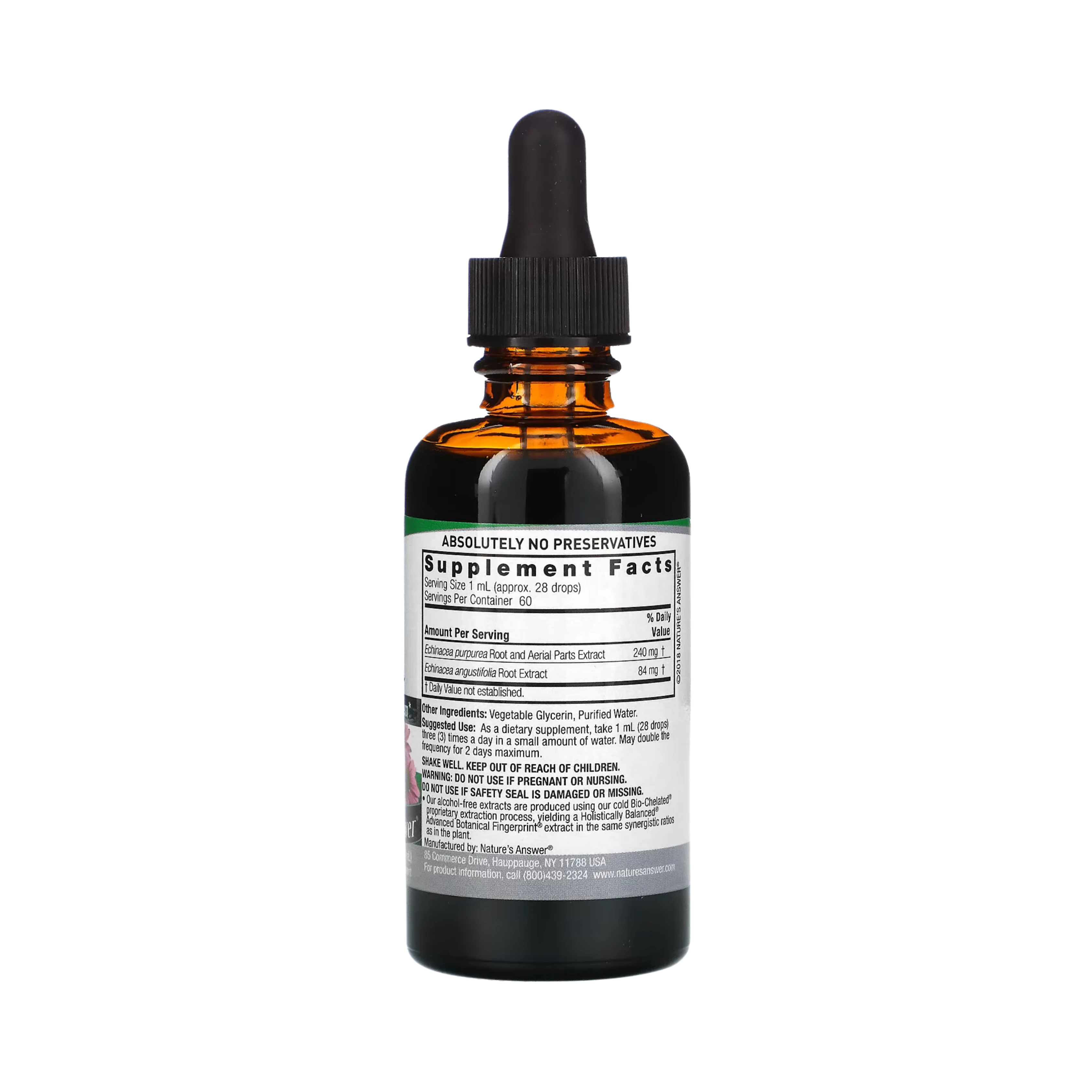 Nature’s Answer - Echinacea Alcohol Free Extract, 2 Oz