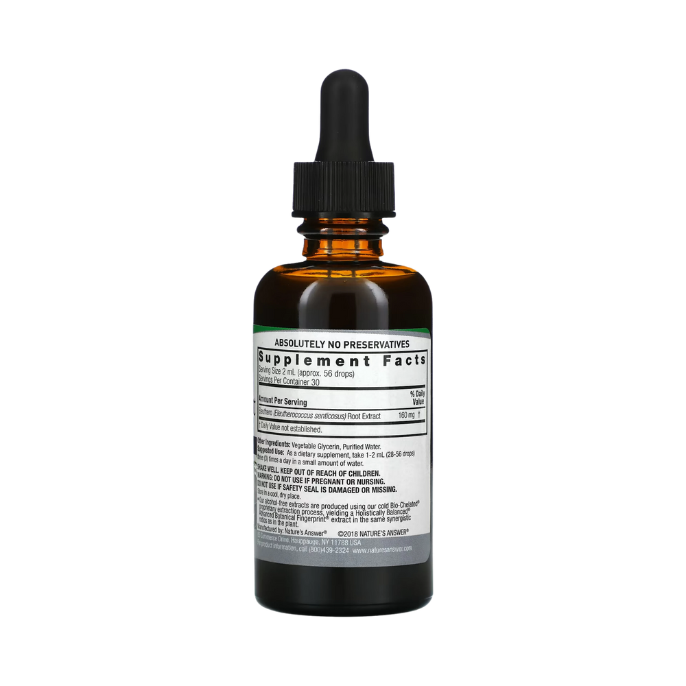 Nature’s Answer - Eleuthero Root Extract, Alcohol Free, 2 Oz