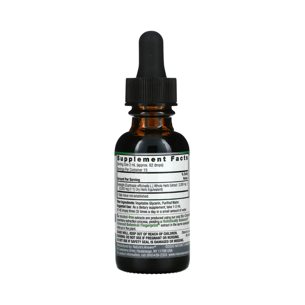 Nature’s Answer - Eyebright Alcohol Free Extract, 1 Oz