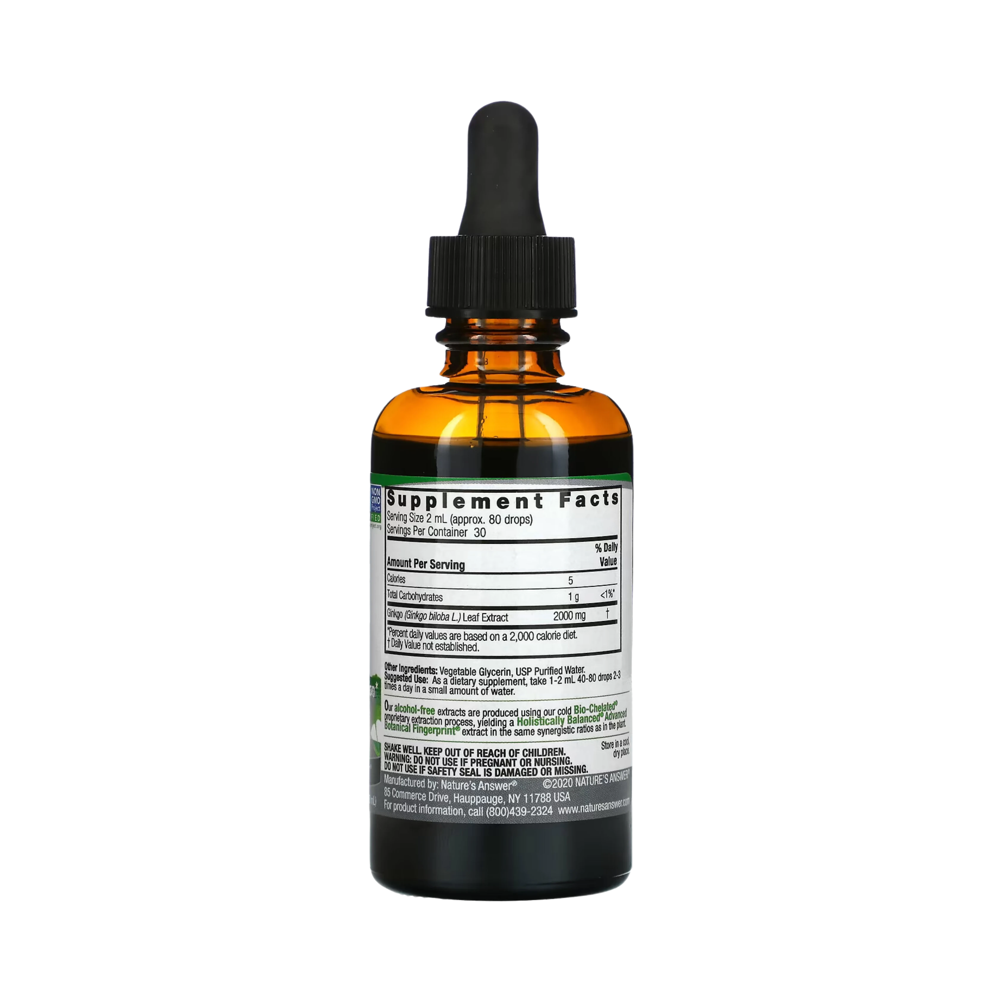 Nature’s Answer - Ginkgo Leaf (Alcohol Free), 2 Oz