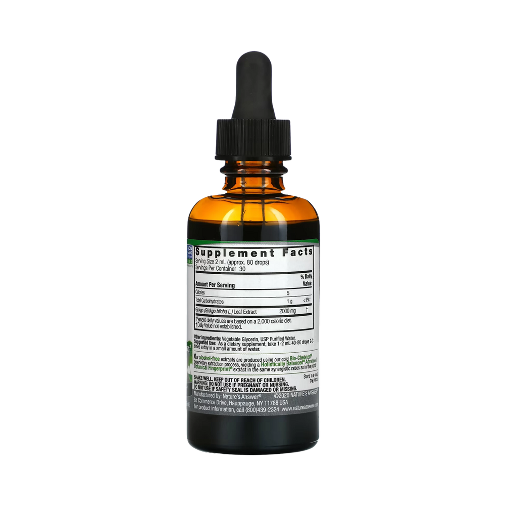 Nature’s Answer - Ginkgo Leaf (Alcohol Free), 2 Oz
