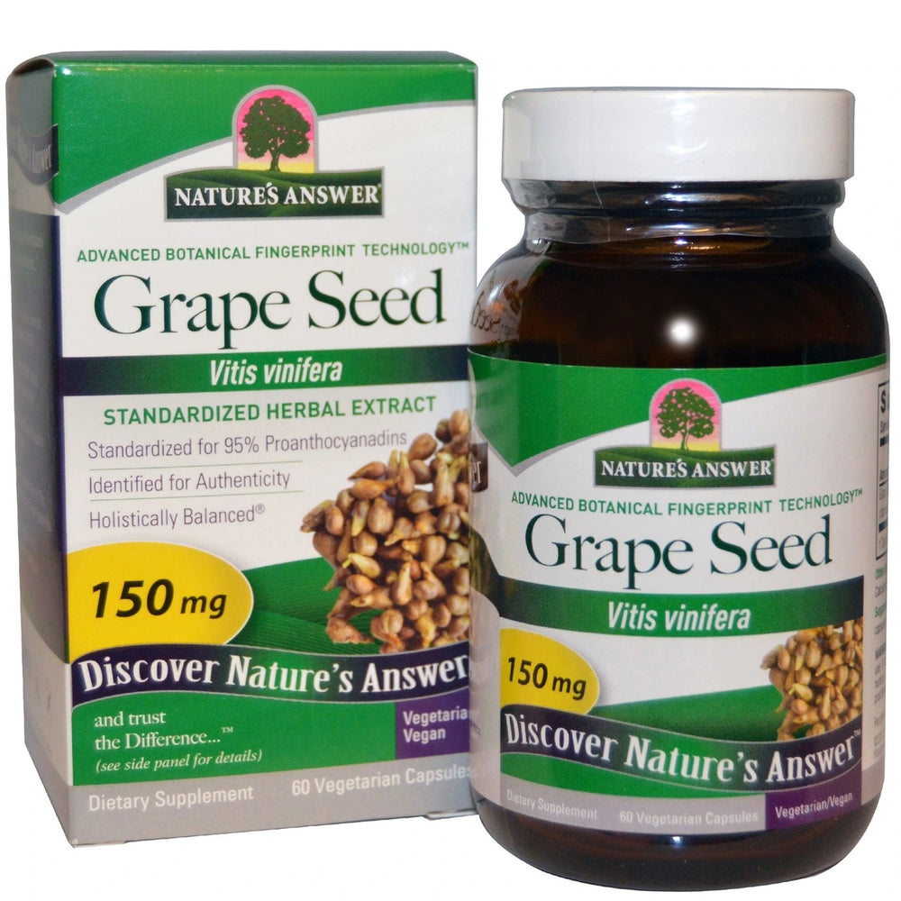 Nature's Answer - Grape Seed, 60 Vegetarian Capsules
