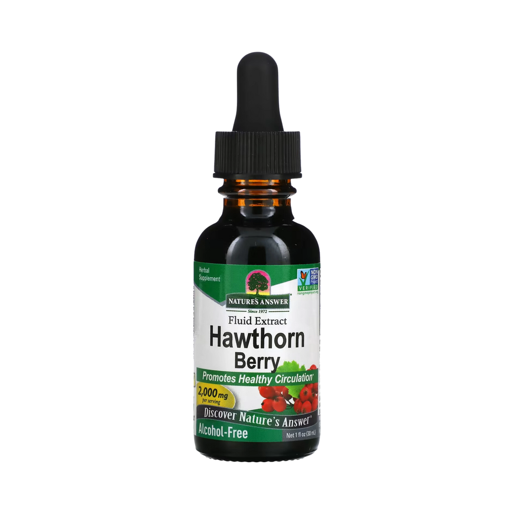 Nature’s Answer - Hawthorn Berries Alcohol Free Extract, 1 Oz