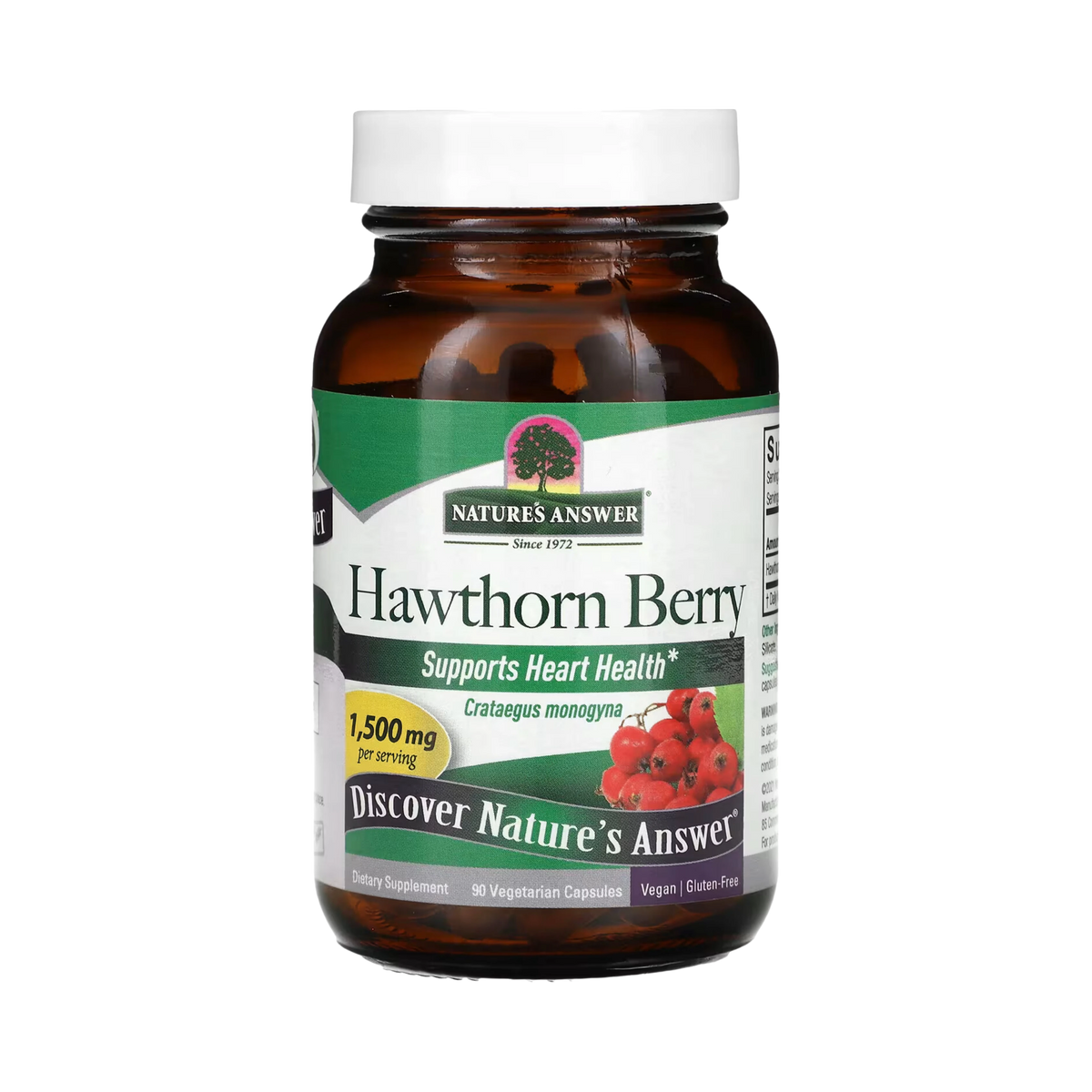 Nature's Answer - Hawthorn Berry, 90 Vegetarian Capsules