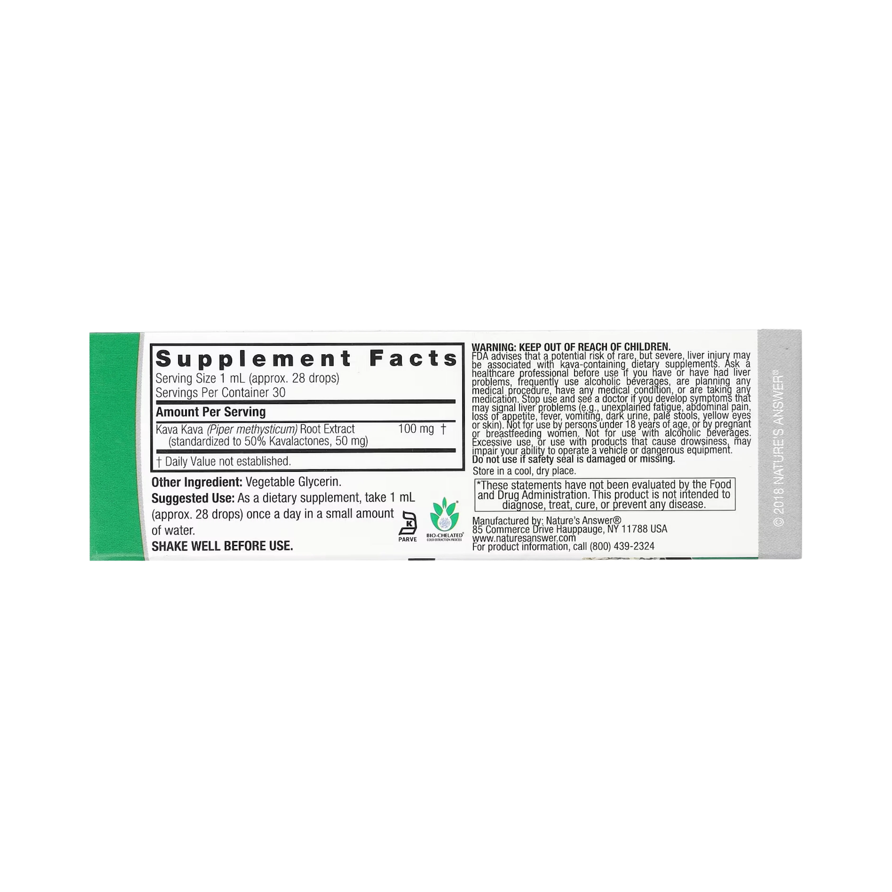Nature's Answer - Kava-6, Alcohol-Free Extract, 1 fl oz