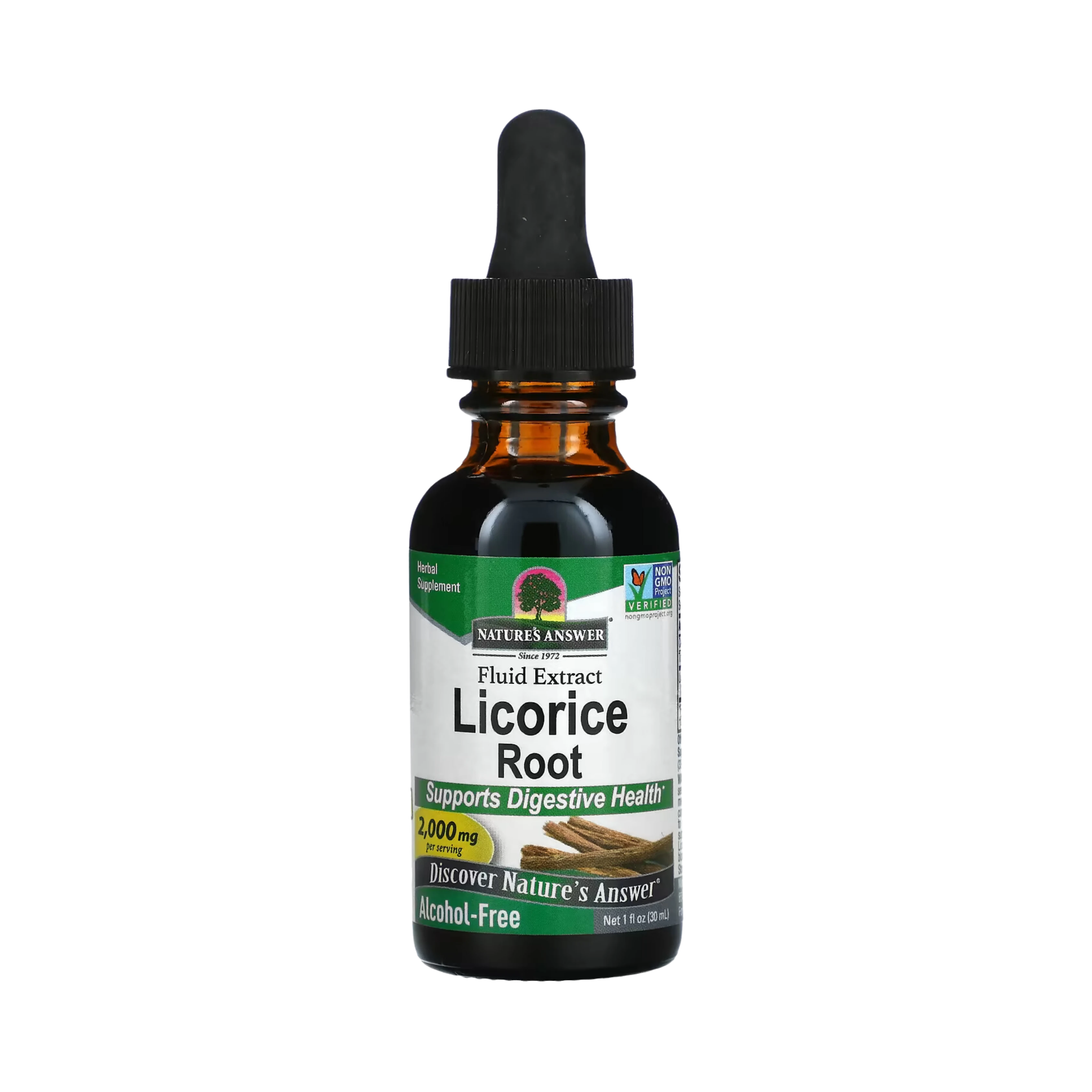 Nature's Answer - LICORICE ROOT LIQUID EXTRACT 1OZ ALCOHOL-FREE