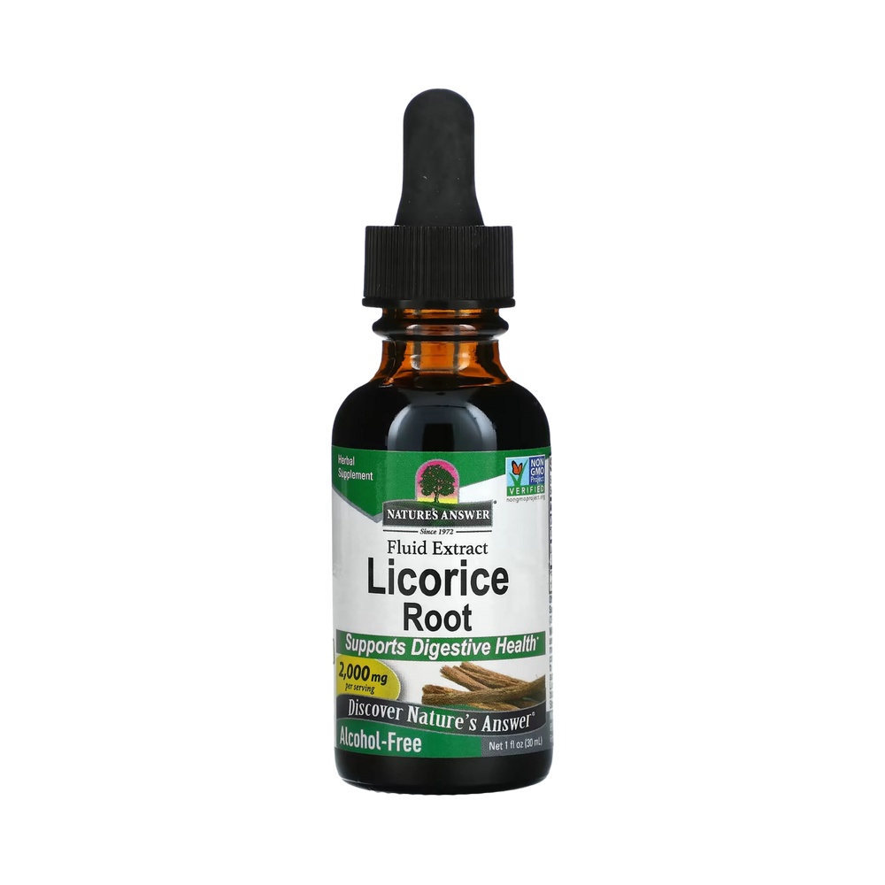 Nature's Answer - LICORICE ROOT LIQUID EXTRACT 1OZ ALCOHOL-FREE