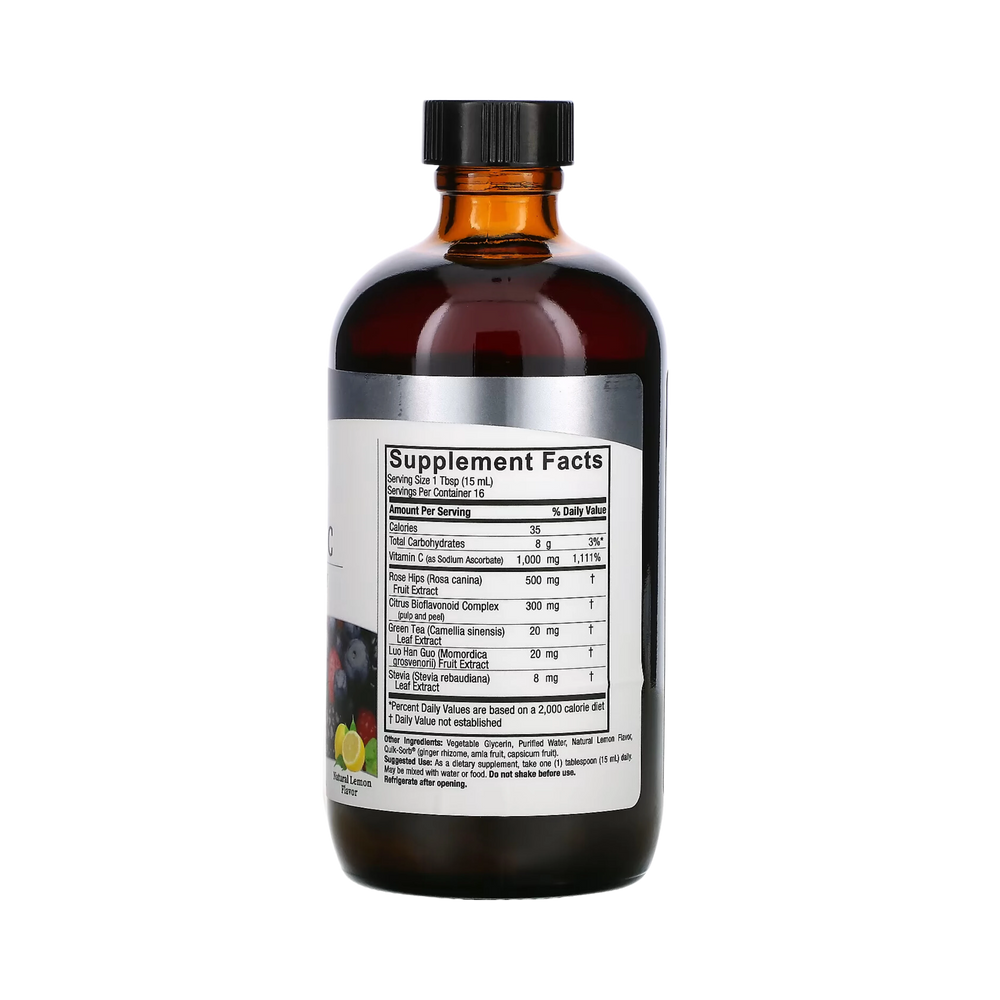 Nature’s Answer - Liquid Vitamin C, Natural Lemon, 8 fl oz (240 ml)
