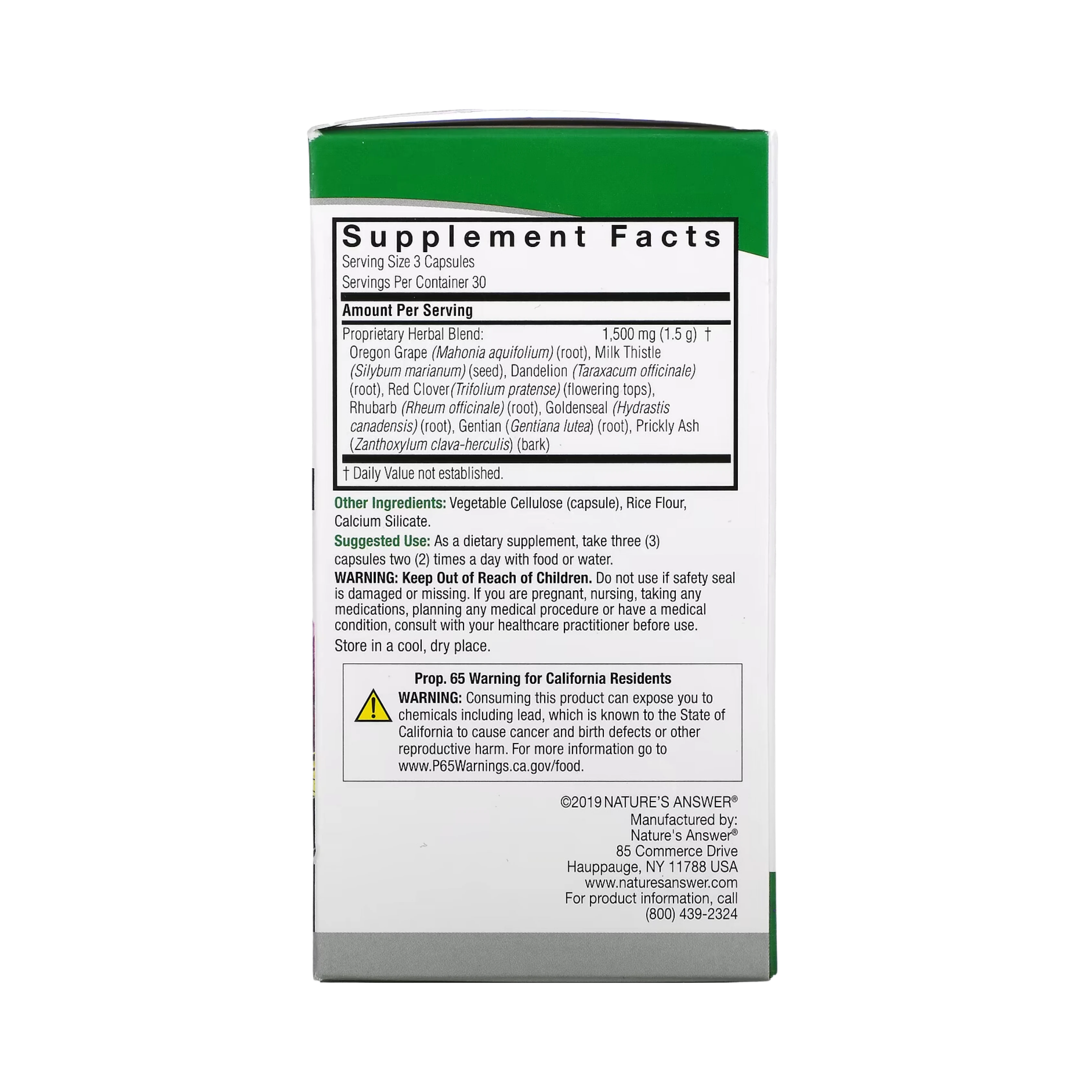 Nature’s Answer - Liver Support, 90 Capsules