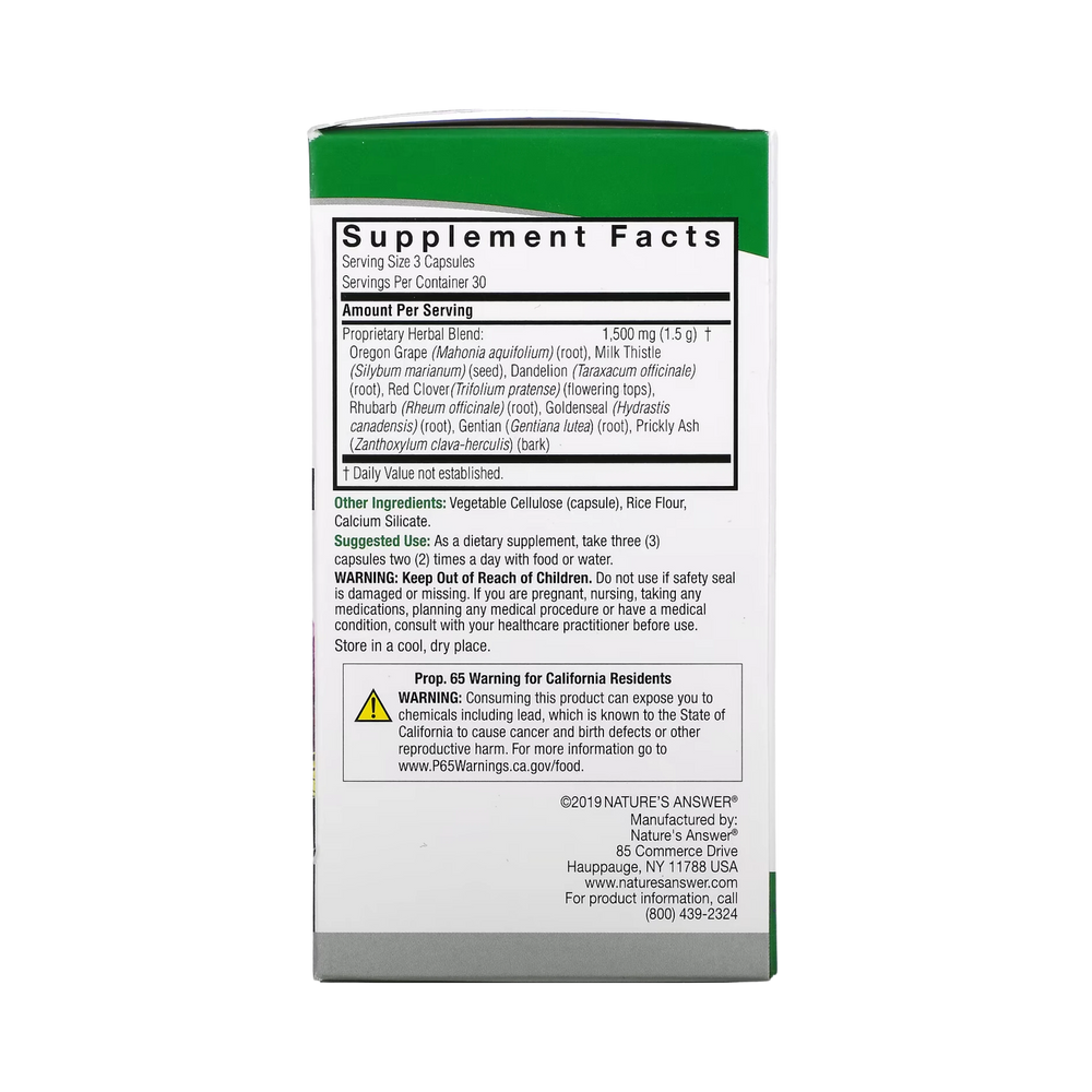 Nature’s Answer - Liver Support, 90 Capsules