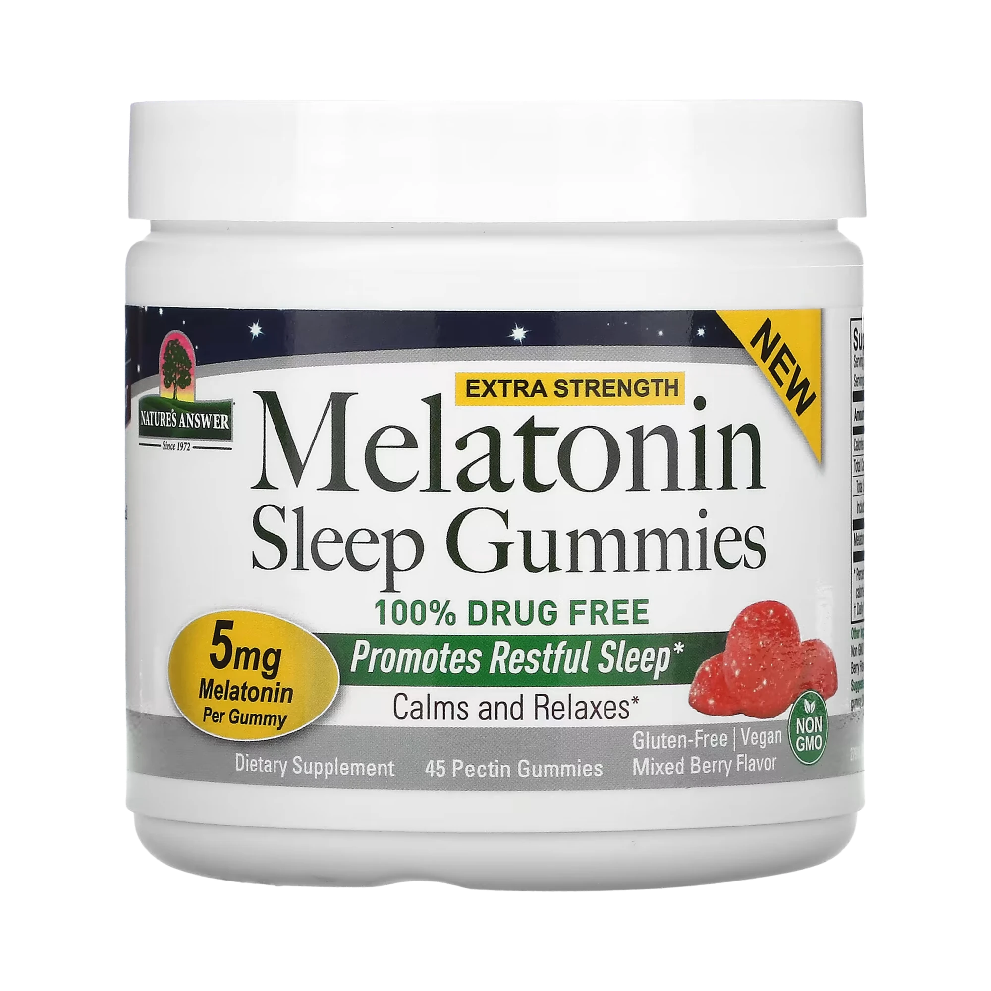Nature's Answer - Melatonin Sleep Gummies, 45 Pectin Gummies
