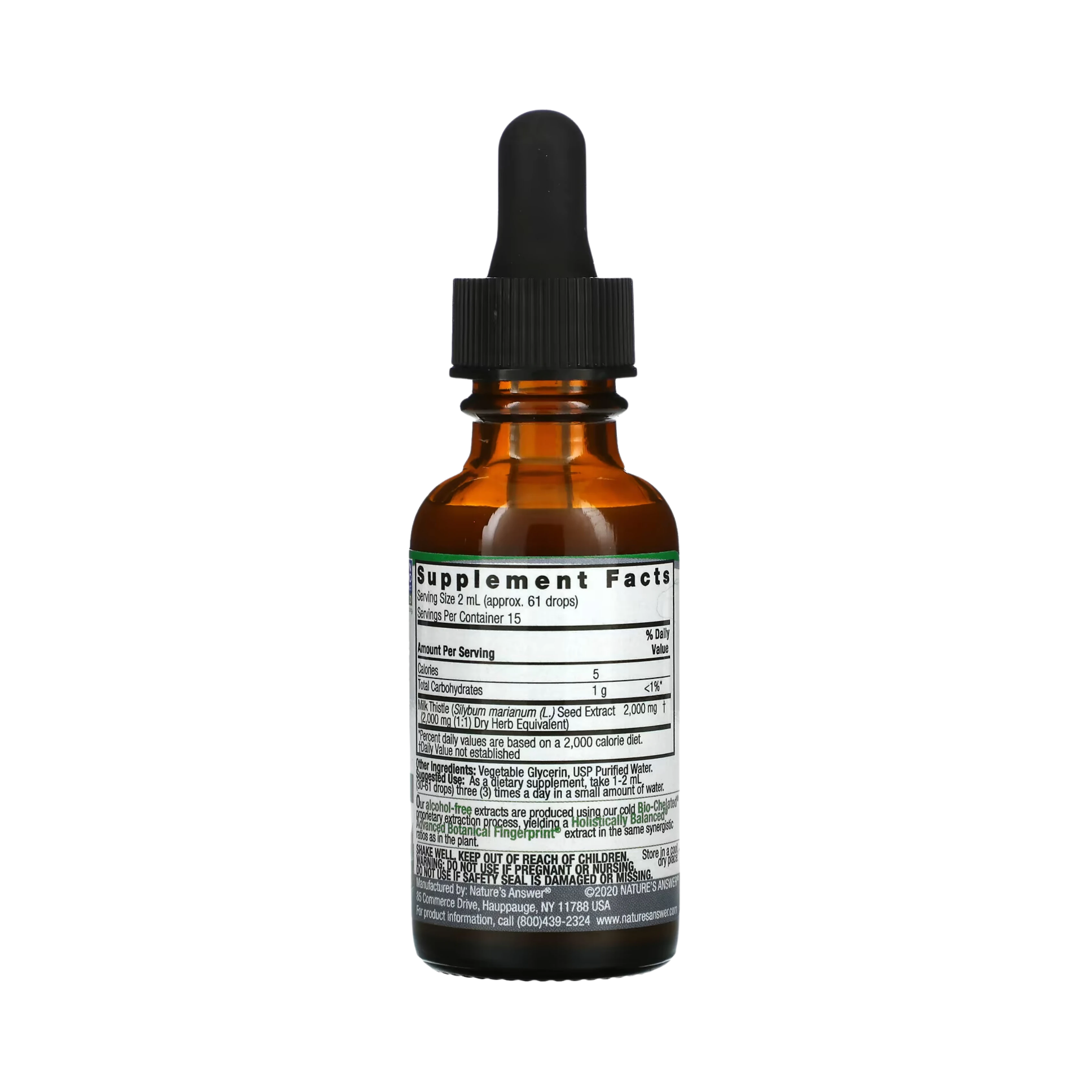 Nature's Answer - MILK THISTLE 1OZ ALCOHOL FREE