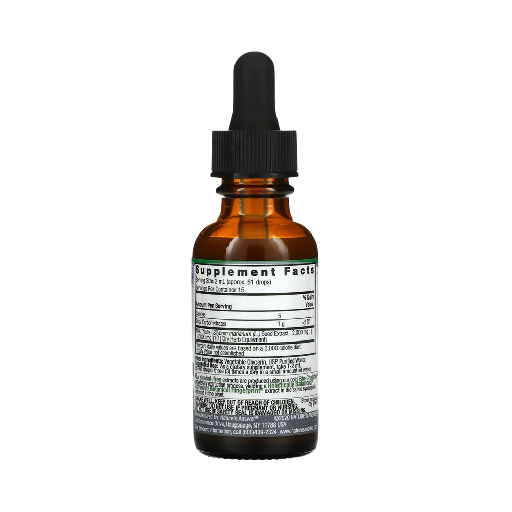 Nature's Answer - MILK THISTLE 1OZ ALCOHOL FREE