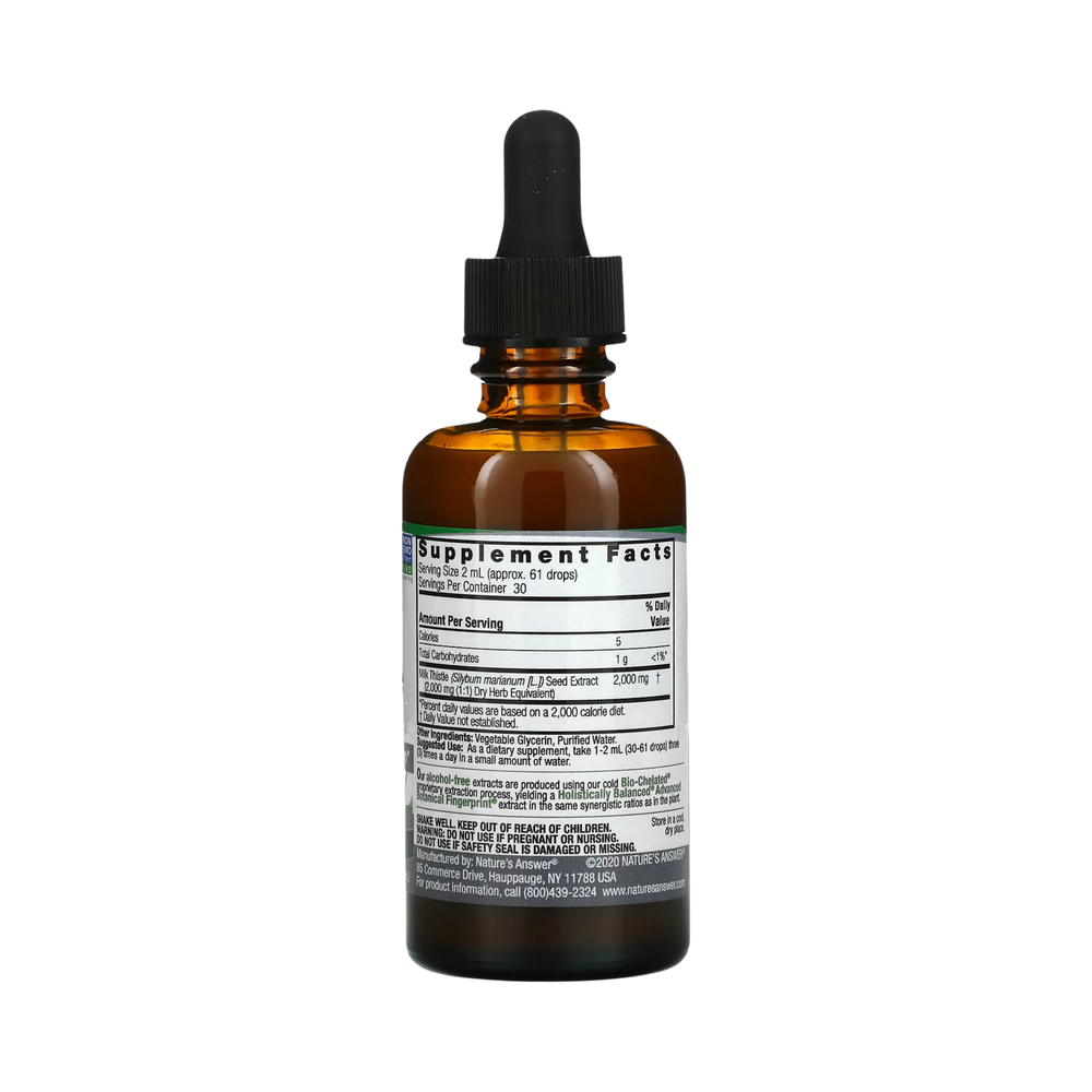 Nature's Answer - Milk Thistle Seed, 2 fl oz